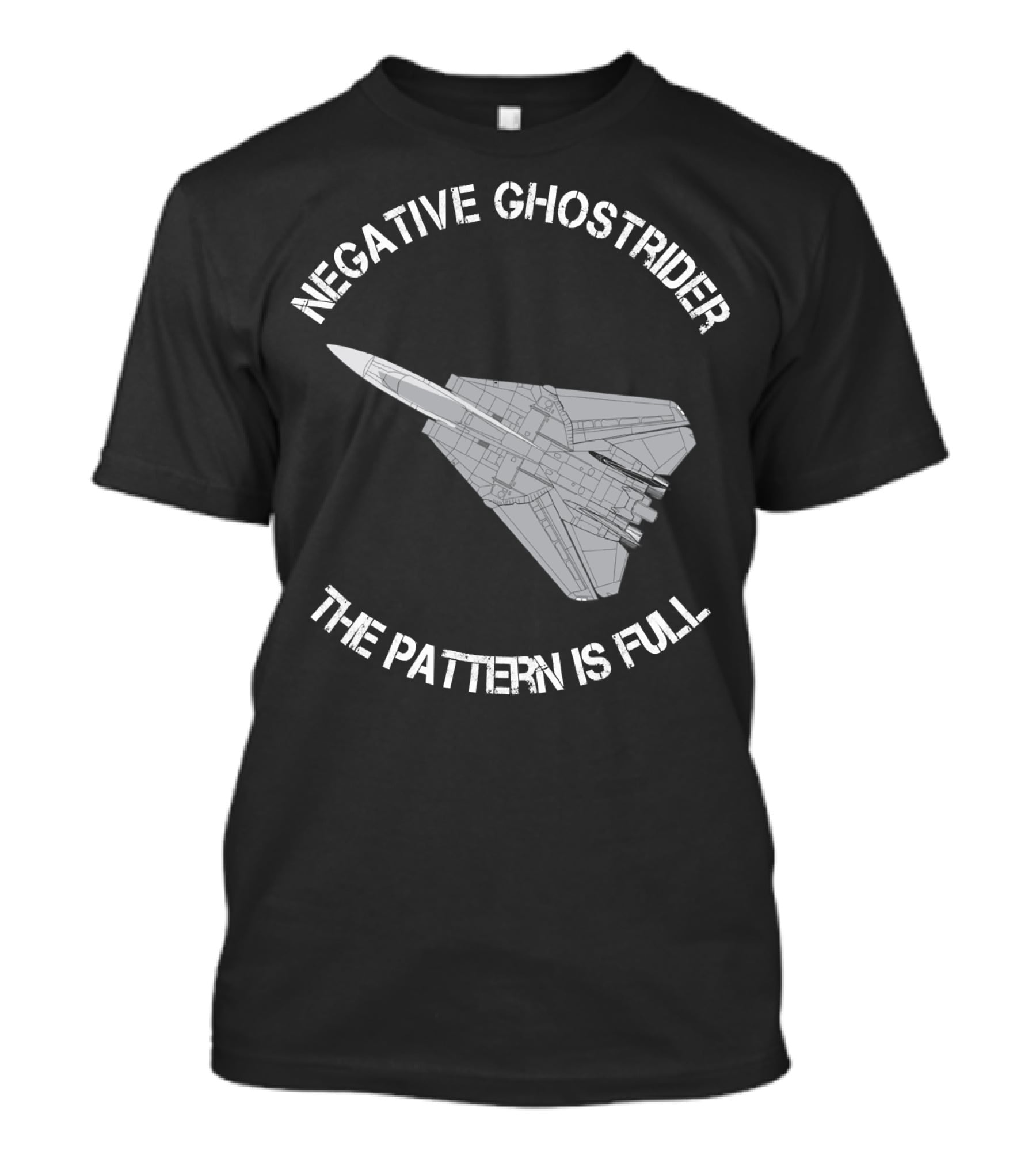 Negative Ghost Rider The Pattern Is Full Jet Airplane T-Shirt