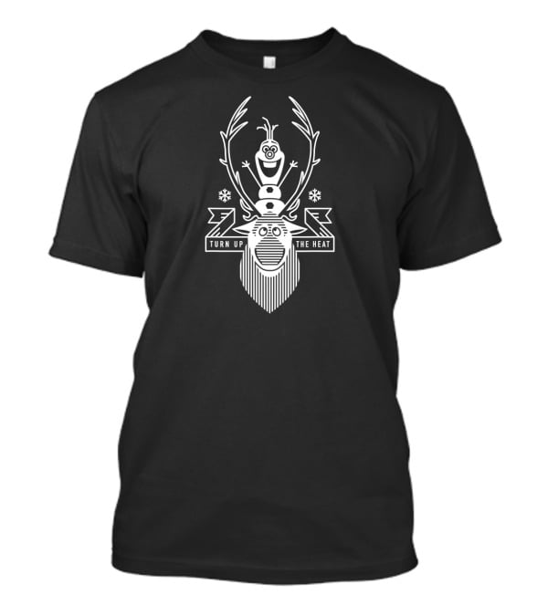 Disney Frozen Olaf And Sven Turn Up The Heat Snowflakes Antlers T-Shirt