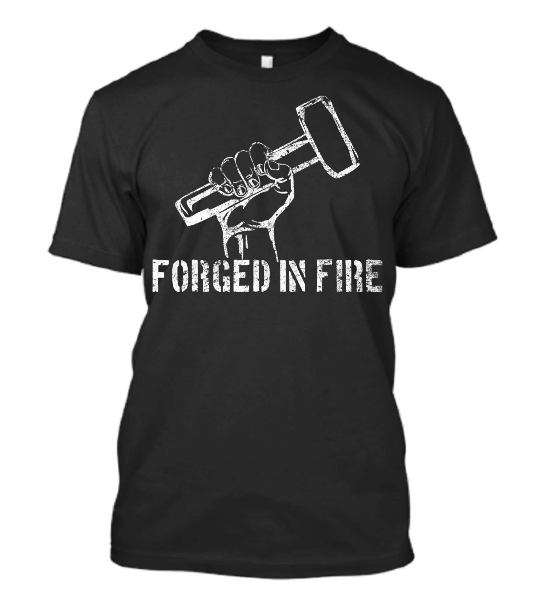 Vintage Blacksmith Forged In Fire Hammered Hand T-Shirt