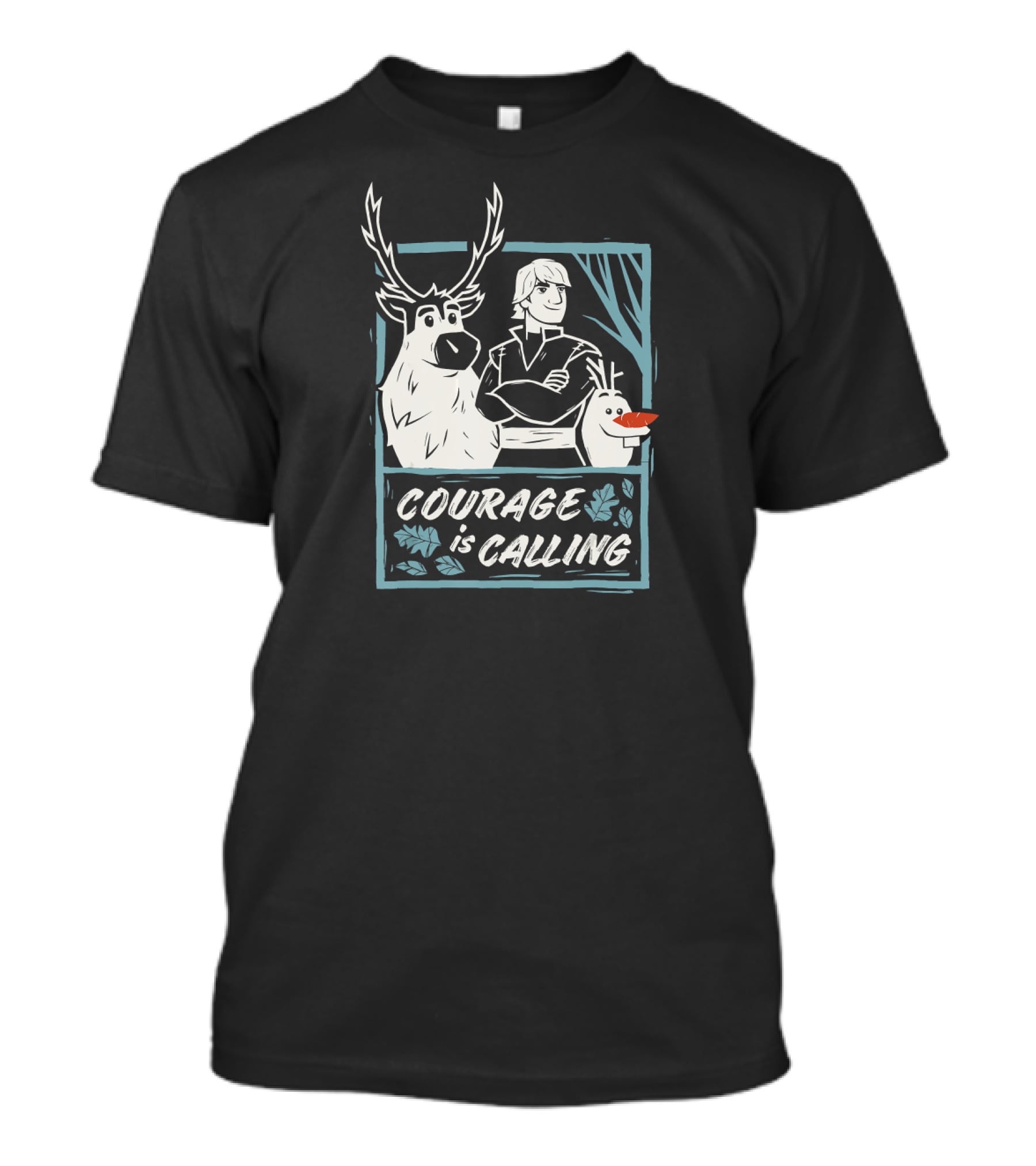 Disney Frozen 2 Sven Kristoff Olaf Courage Is Calling Trio T-Shirt