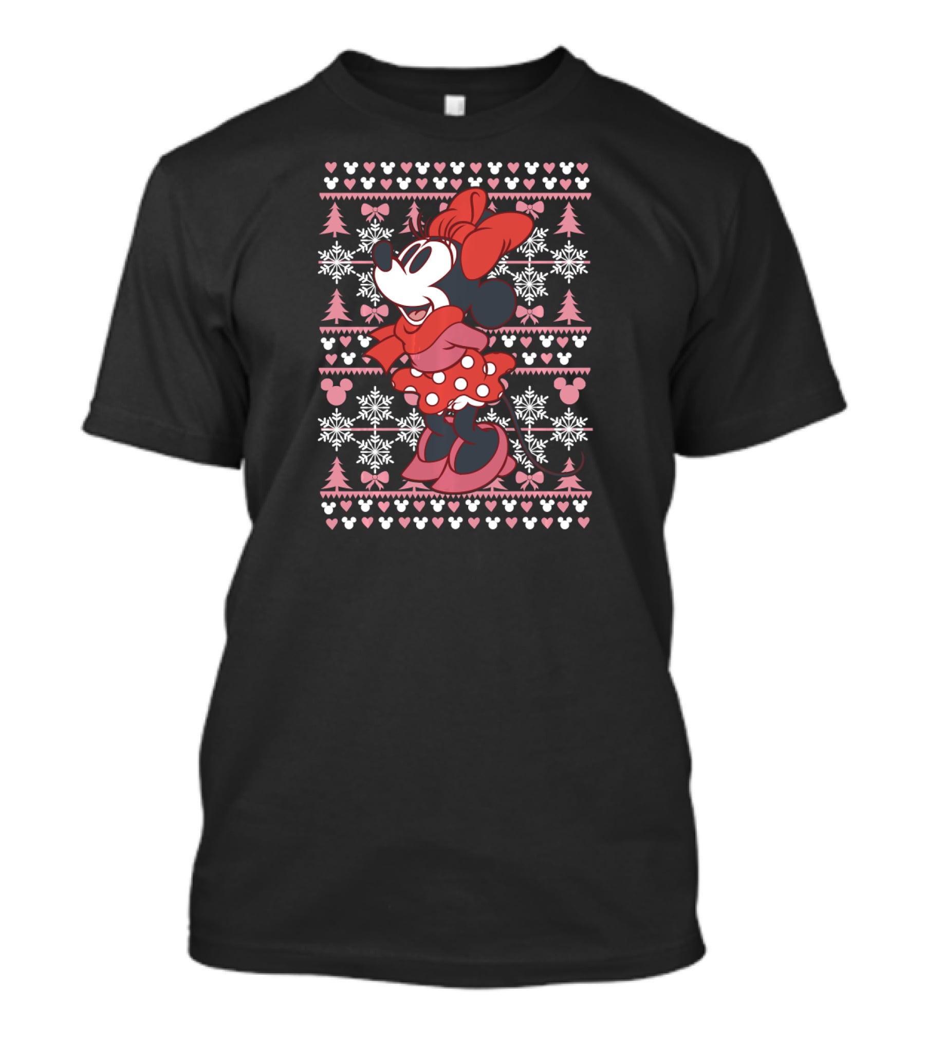 Disney Minnie Mouse Christmas Style Ugly T-Shirt