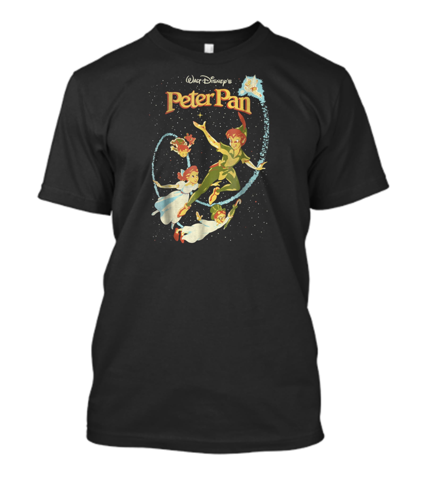 Walt Disney's Peter Pan With Tinker Bell And Darling Family Flight T-Shirt