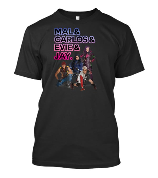 Mal And Carlos And Evie And Jay Disney Descendants Evil T-Shirt