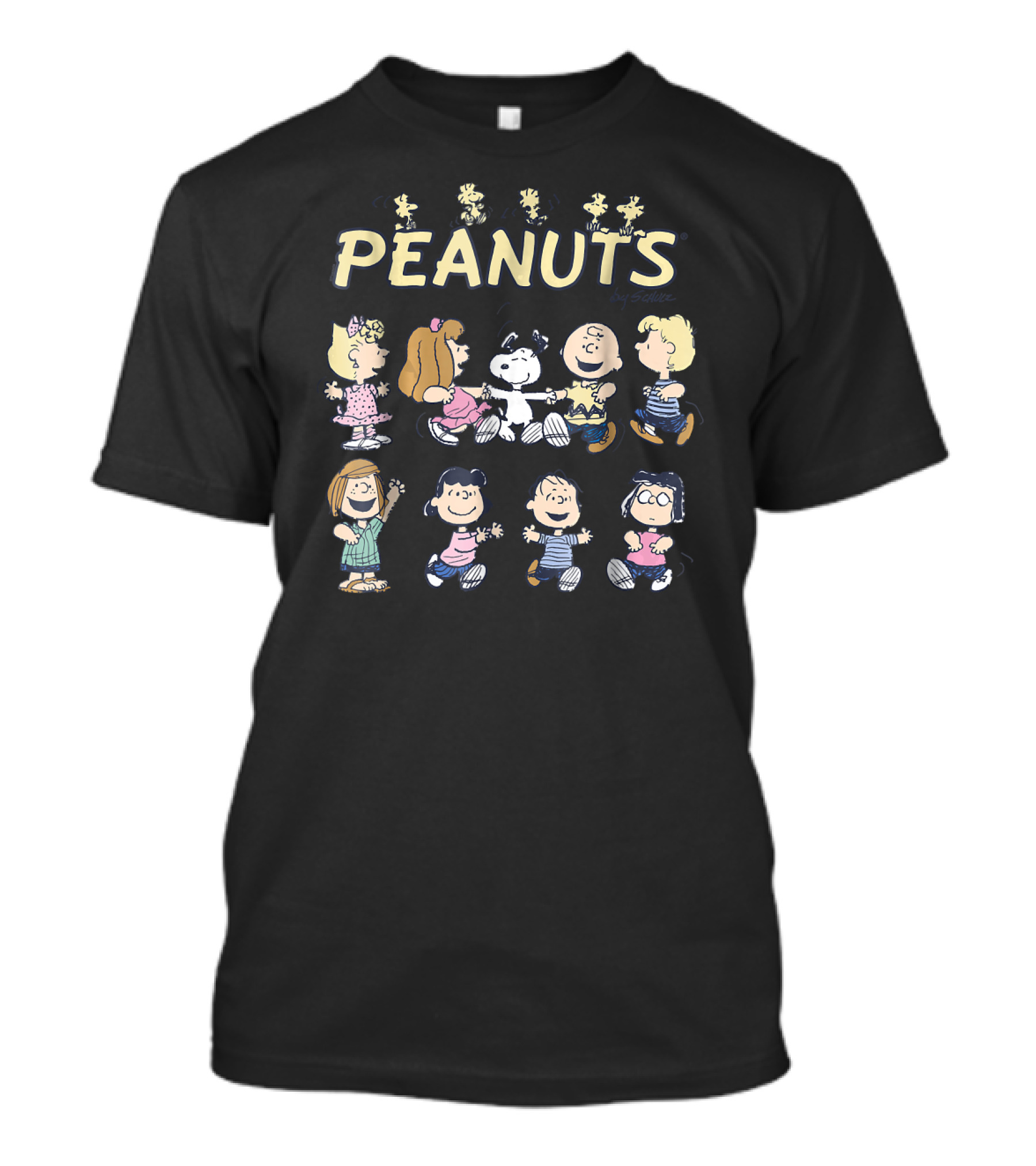 PEANUTS Dancing With Snoopy And Friends By Schulz T-Shirt