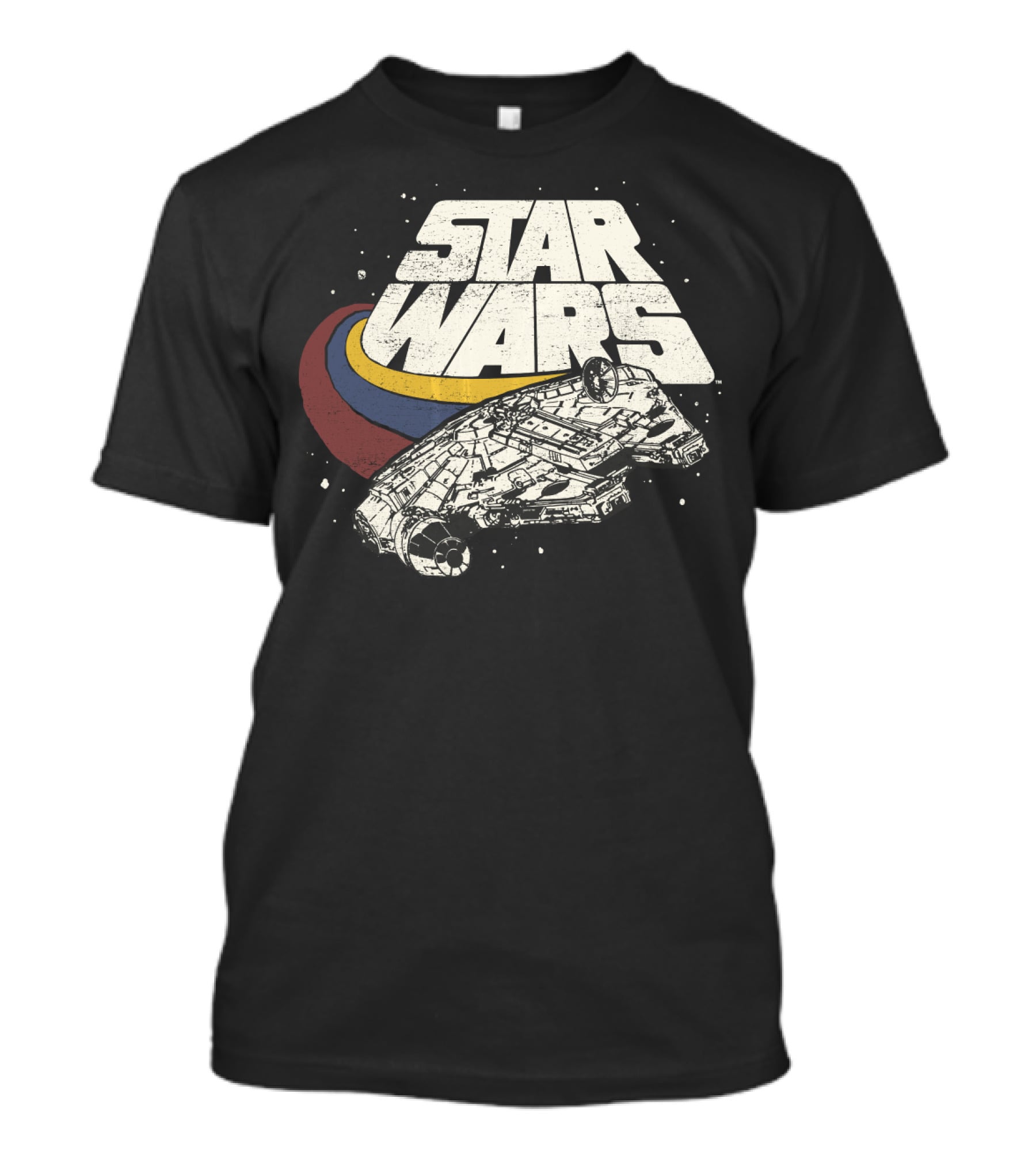 Star Wars Millennium Falcon Retro Three Stripes T-Shirt