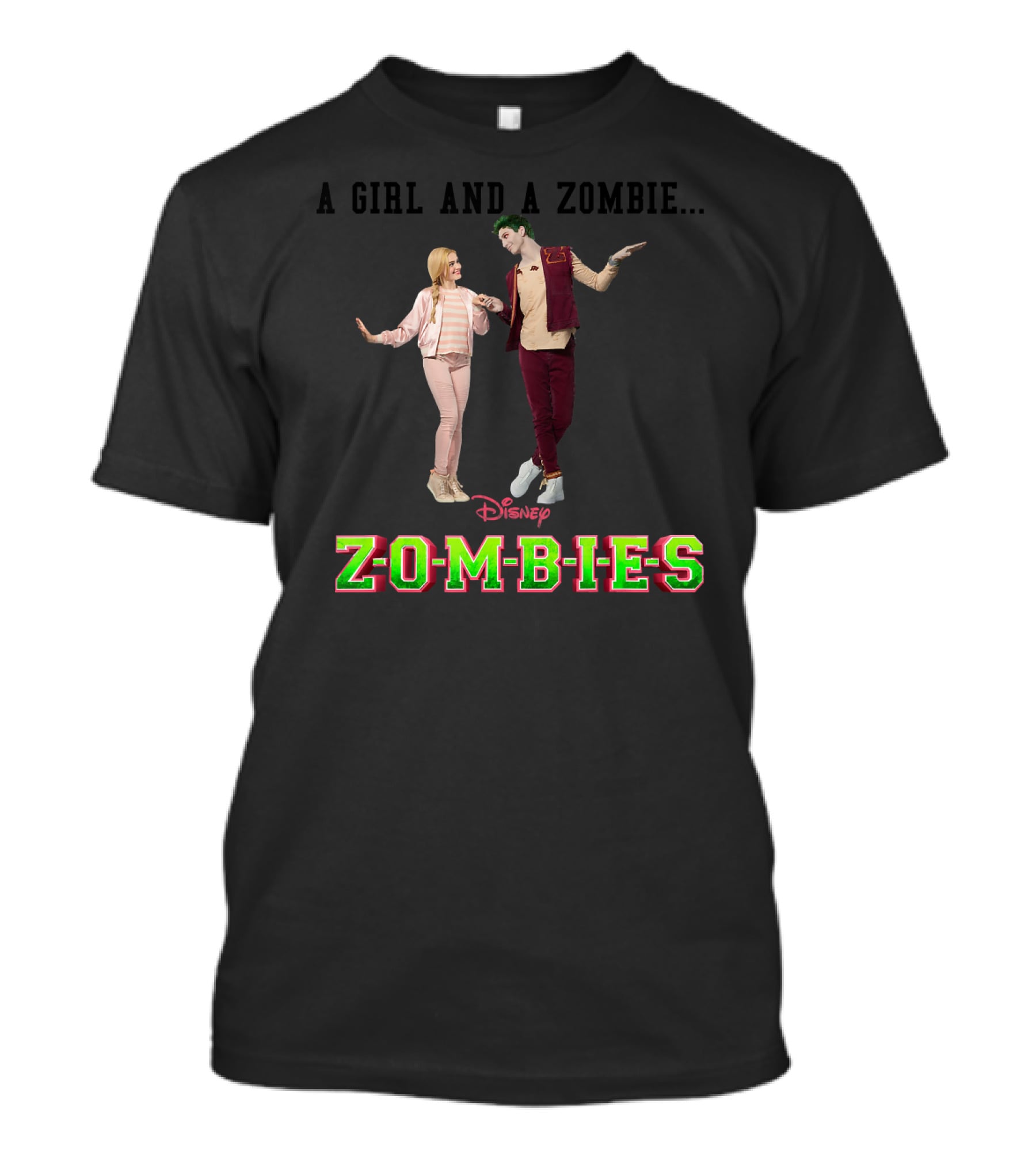 Disney Zombies A Girl And A Zombie T-Shirt