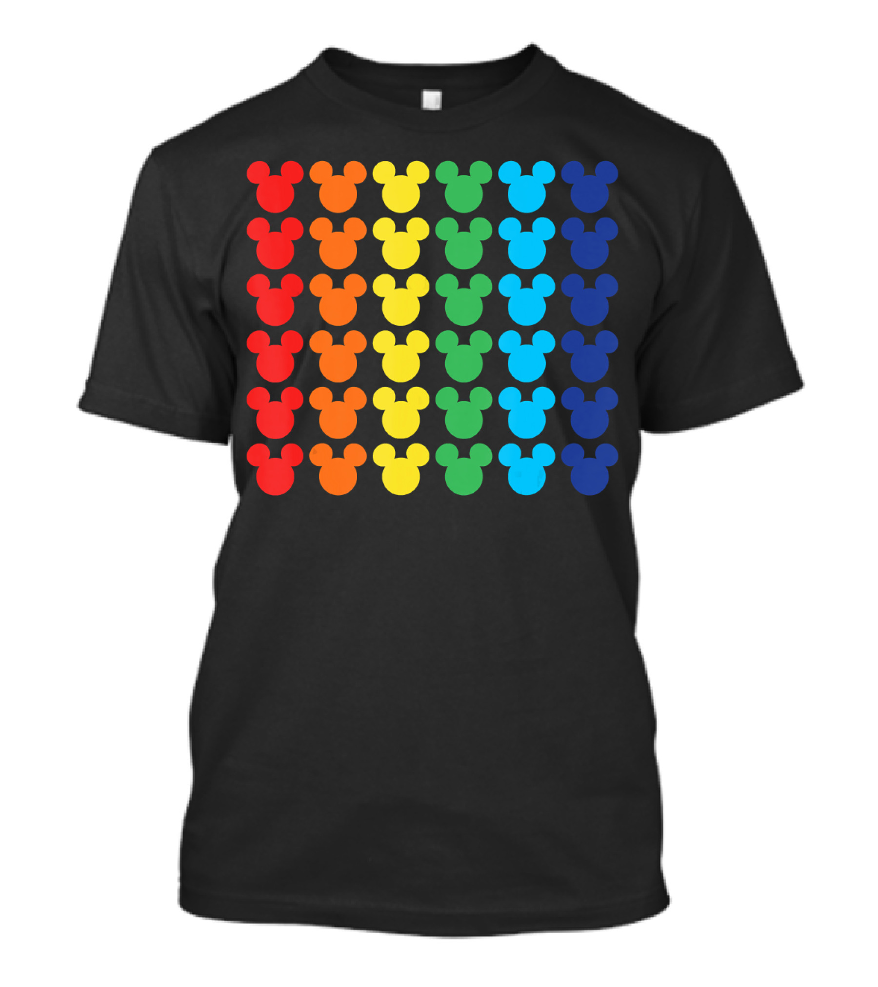 Disney Mickey Mouse Colorful Rainbow T-Shirt