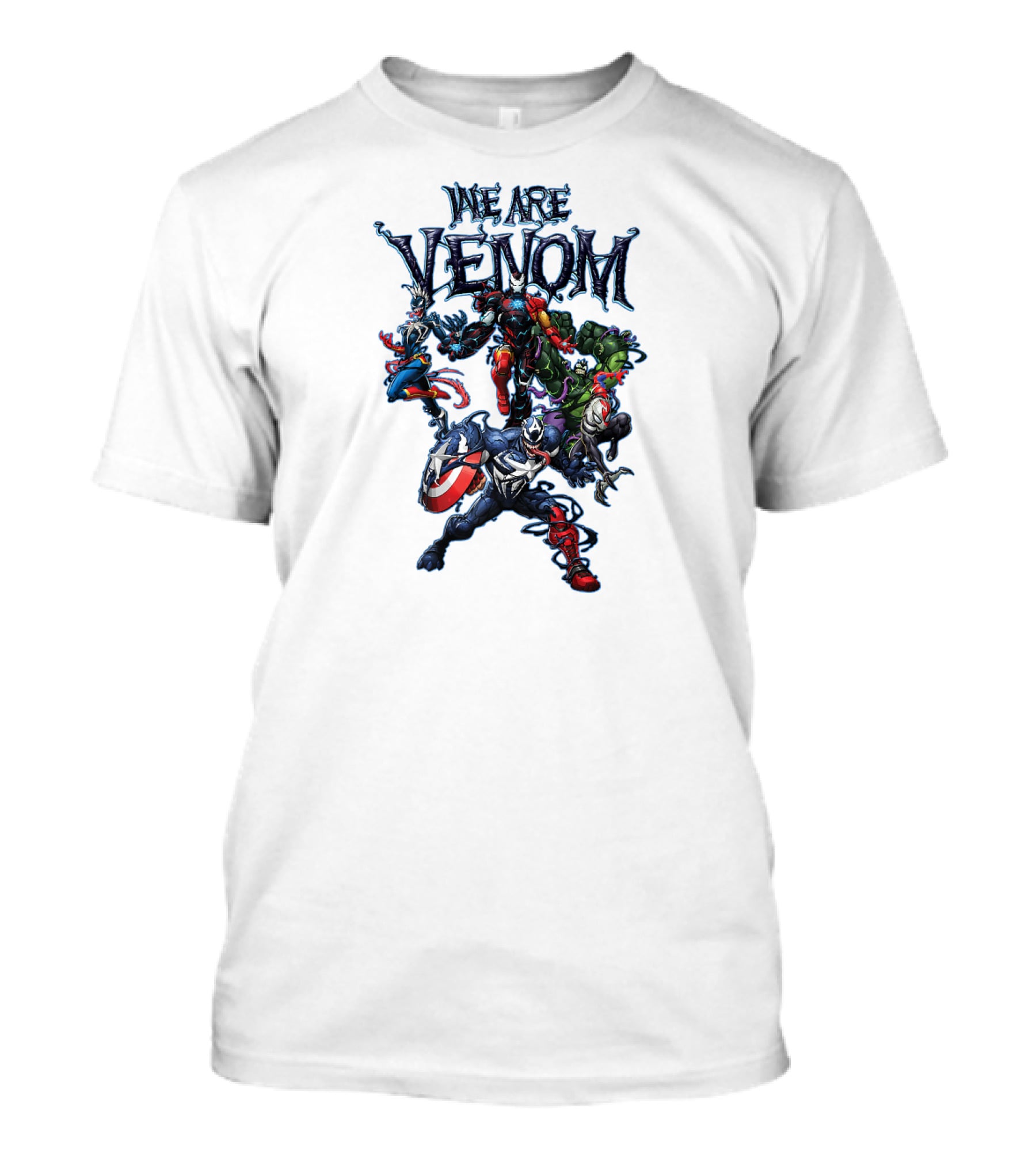We Are Venom Marvel Spider Man Maximum Venom Group Shot Characters T-Shirt