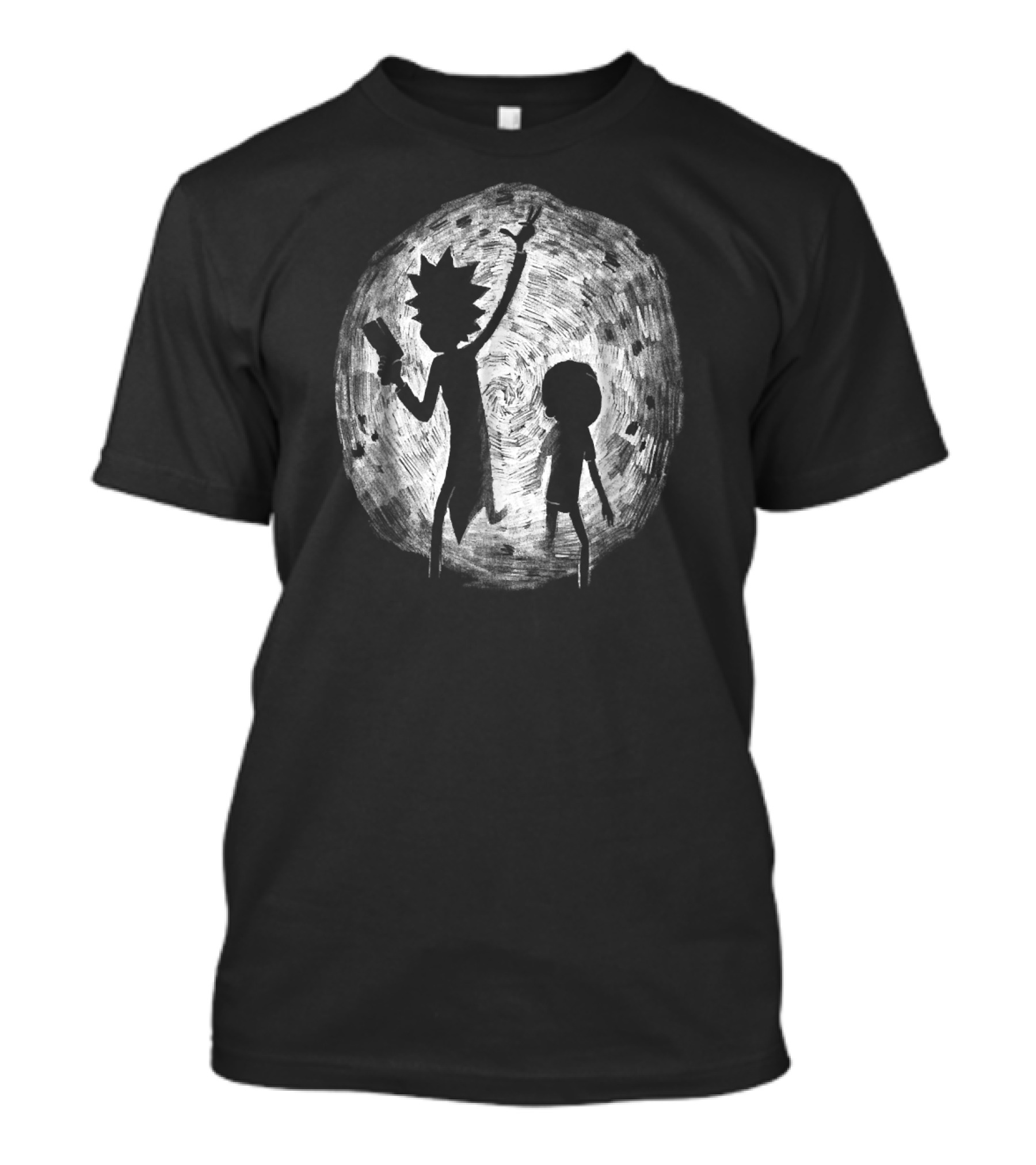 Mademark X Rick And Morty Portal Hand Drawing T-Shirt