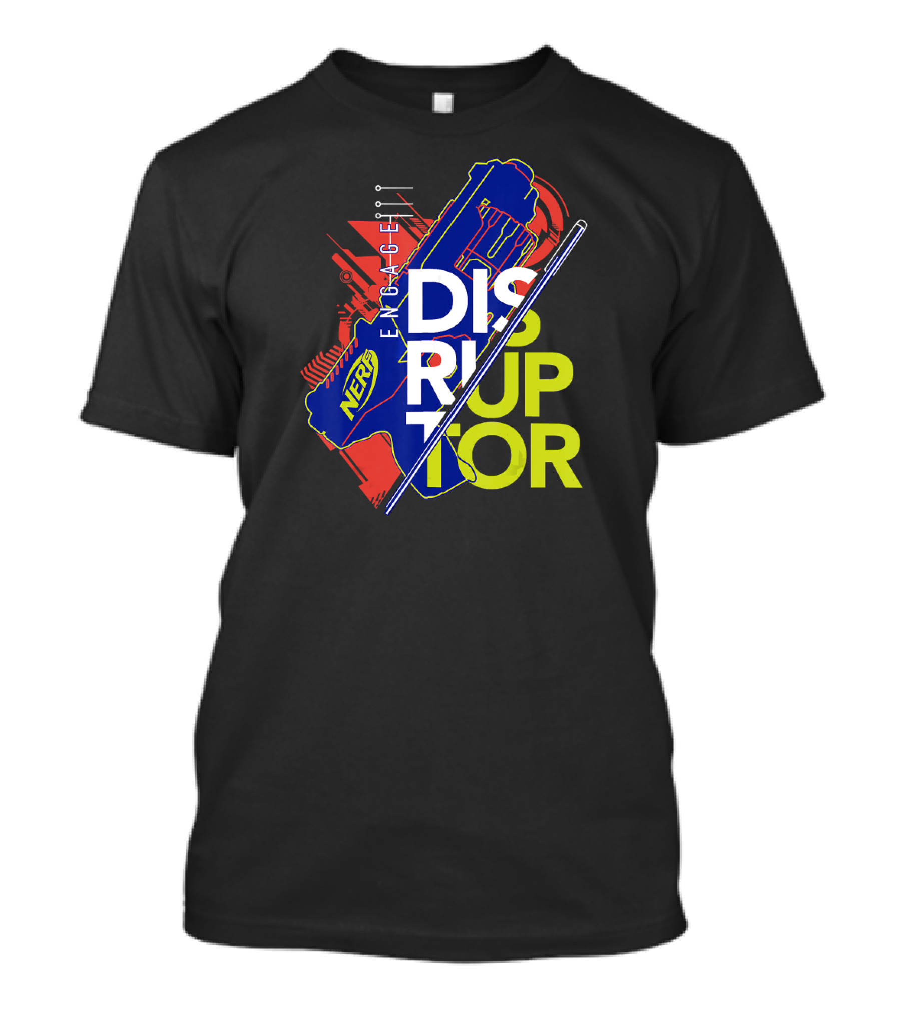 Nerf Engage Disruptor Blue And Red T-Shirt