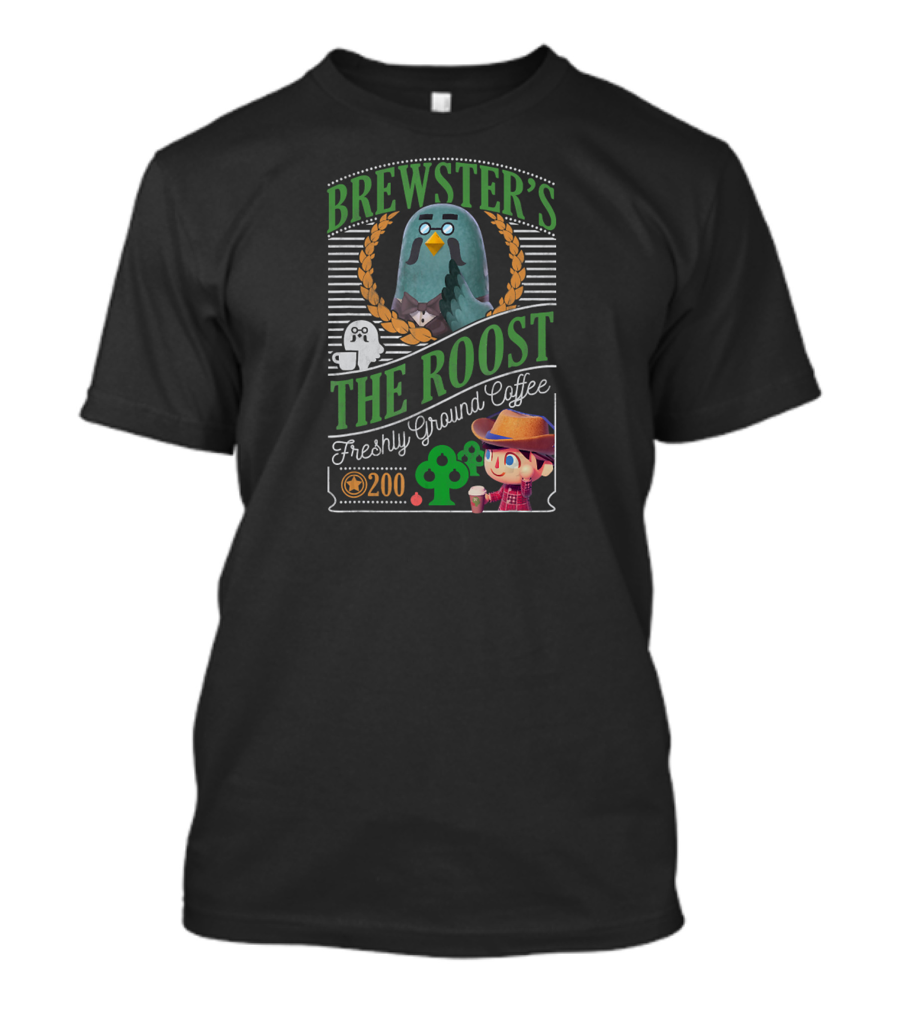Brewster's The Roost Freshly Ground Coffee Animal Crossing 200 T-Shirt