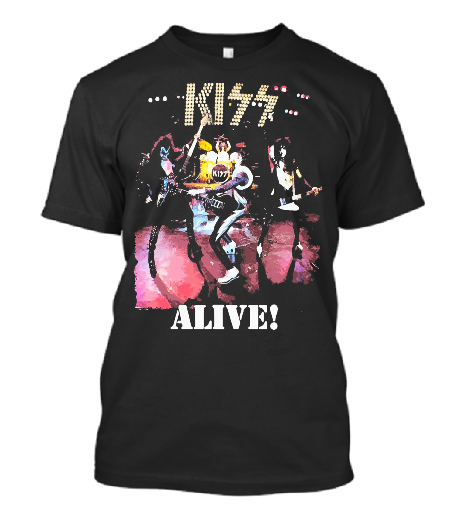 KISS Alive Concert Performance Visual T-Shirt