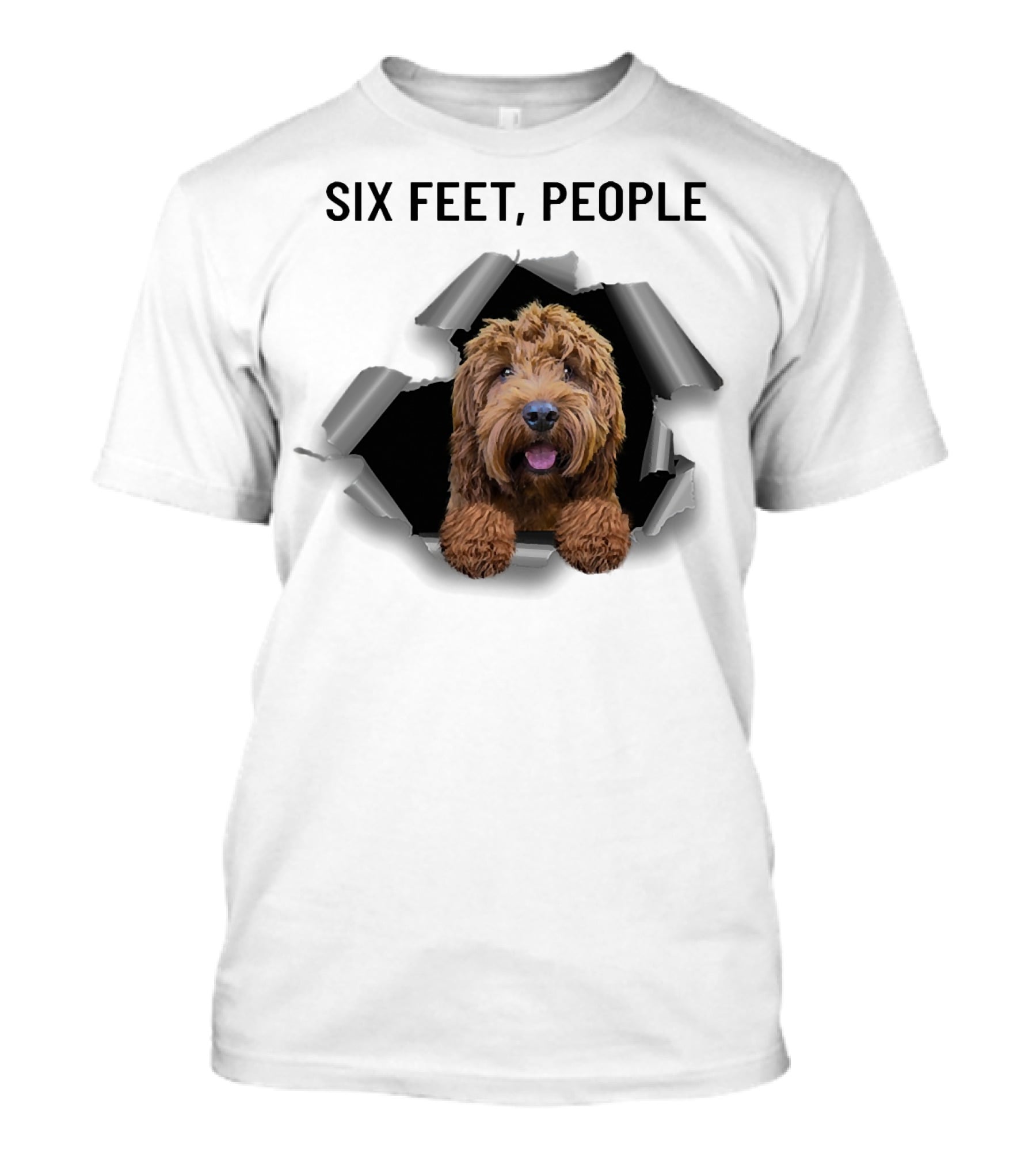 Six Feet People Cockapoo Torn Ripper T-Shirt