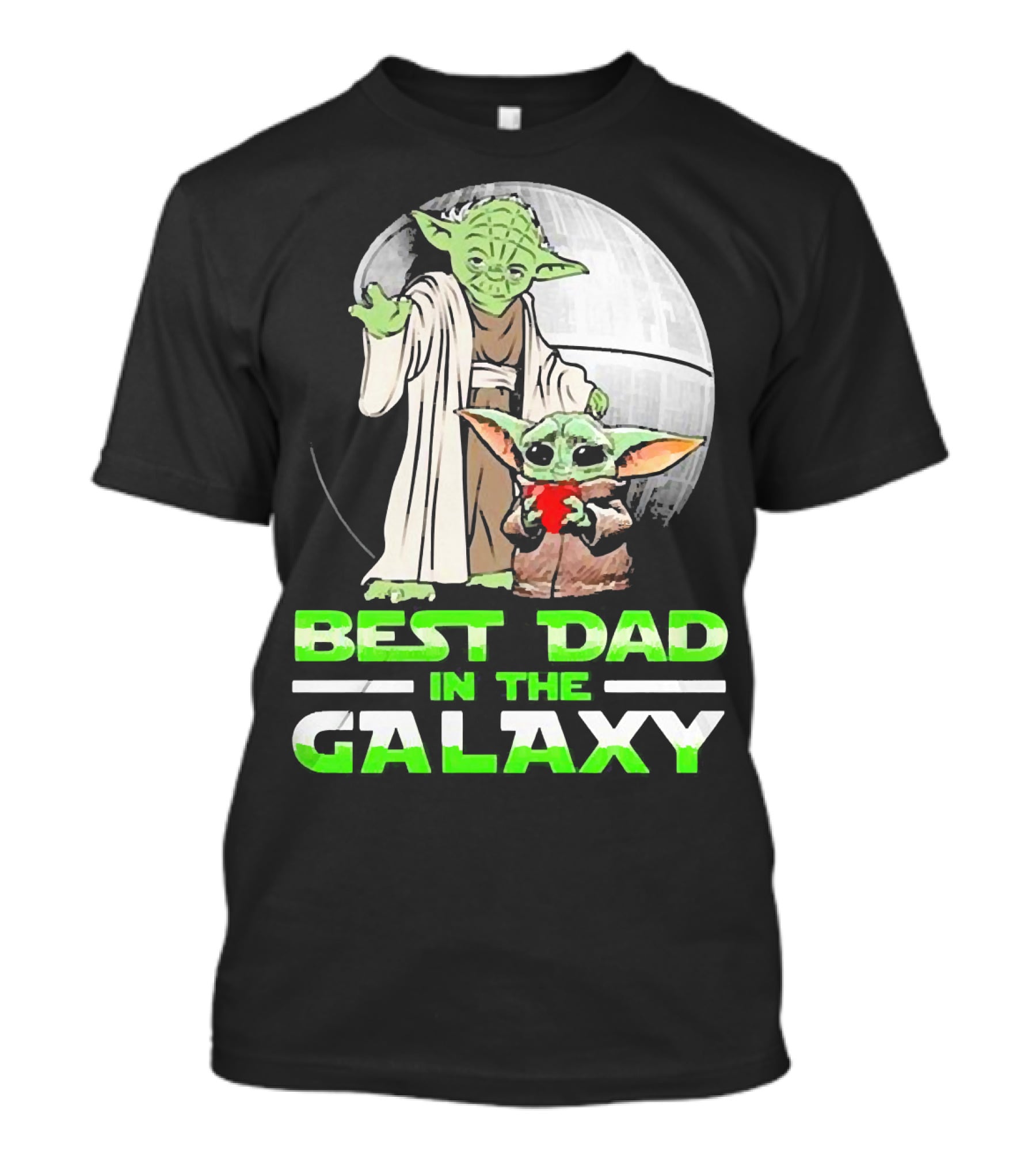 Best Dad In The Galaxy With Yoda And Baby Yoda T-Shirt