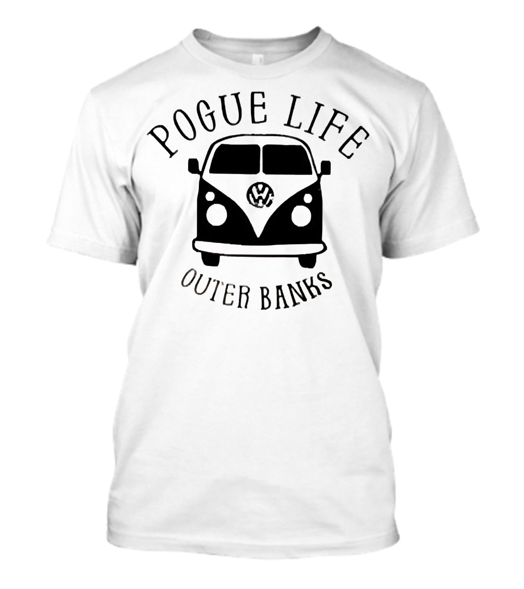 Pogue Life VW Hippie Car Outer Banks T-Shirt