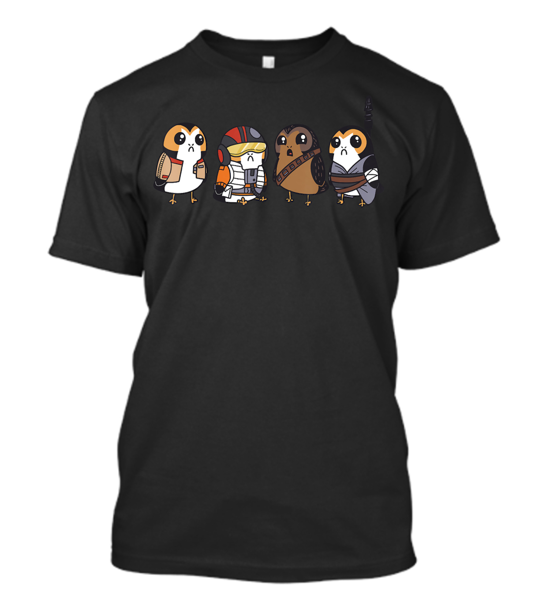 Star Wars Porgs In Iconic Costumes Of Beloved Characters T-Shirt