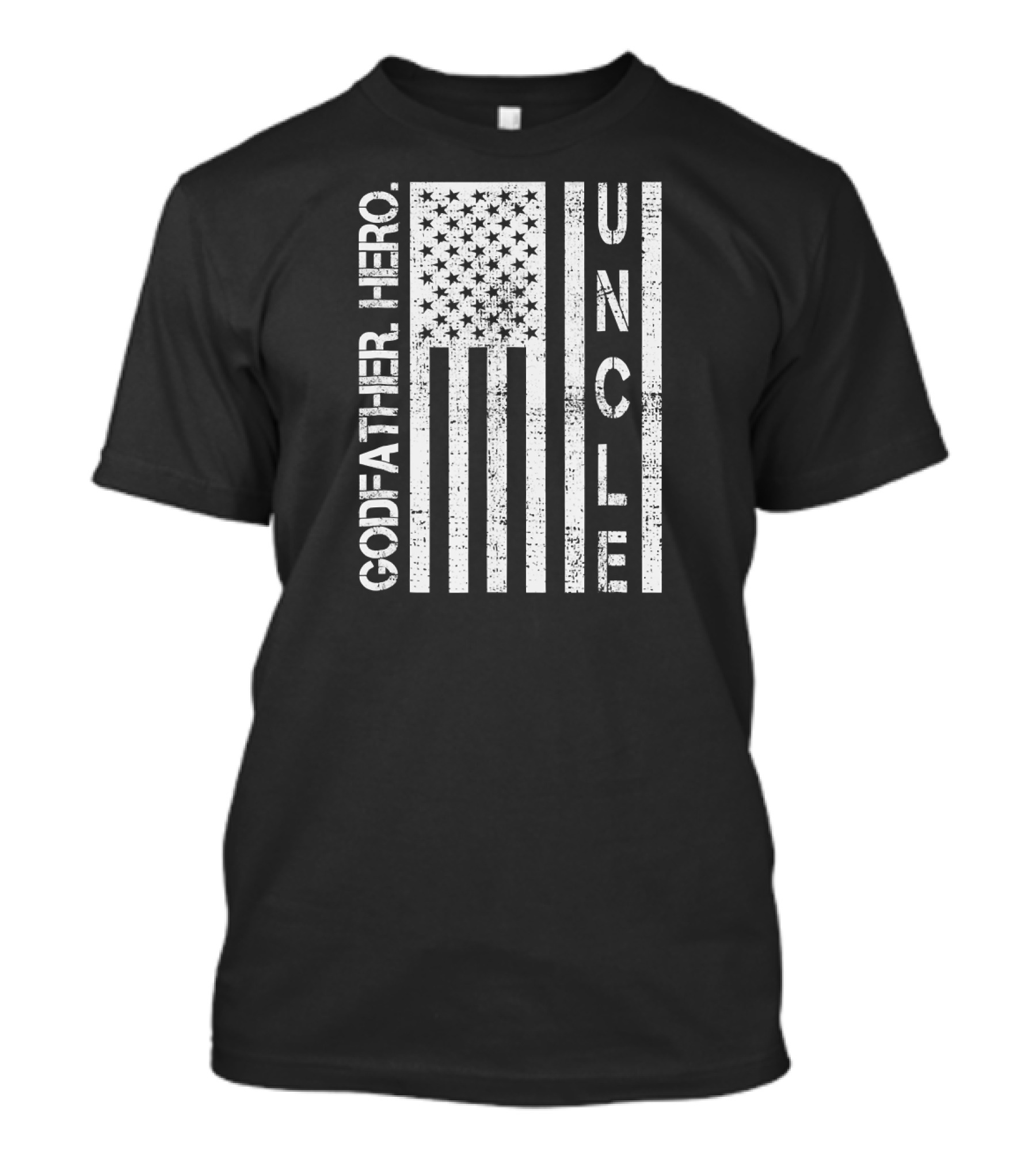 Uncle Godfather Hero USA Flag T-Shirt