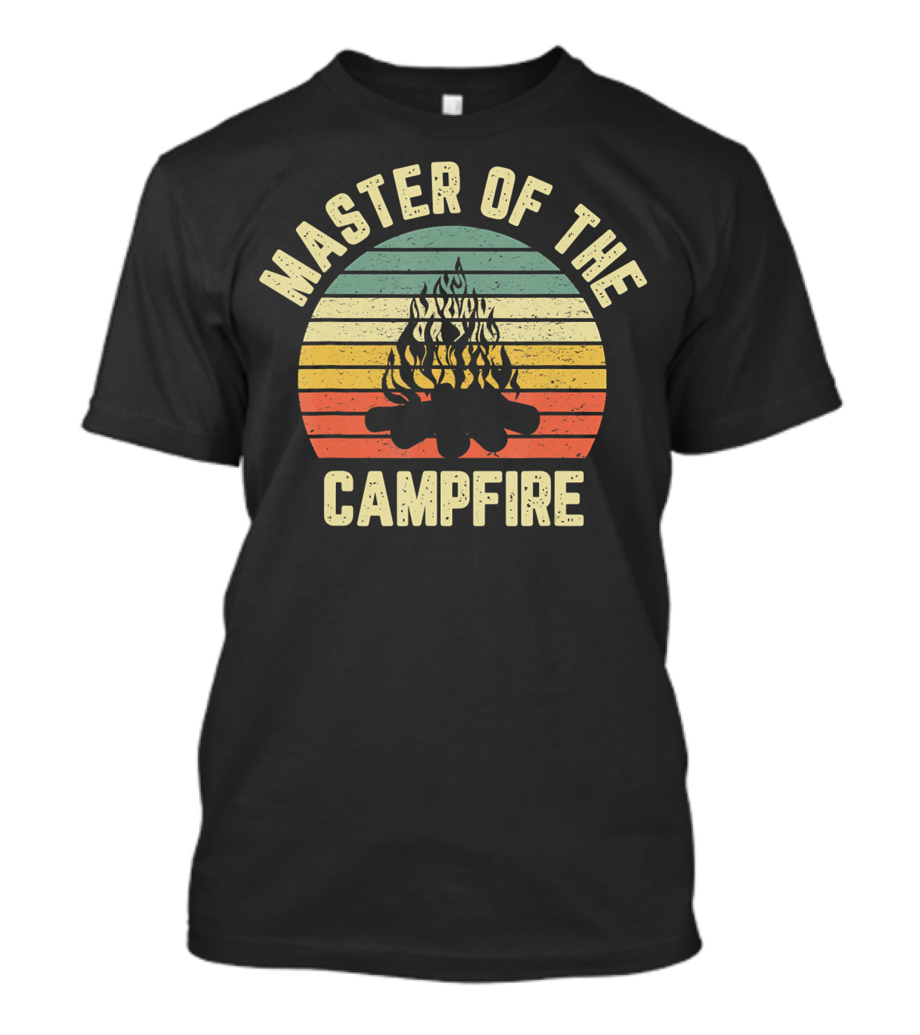 Master Of The Campfire Vintage Camper Retro Camping Fireside Expert T-Shirt