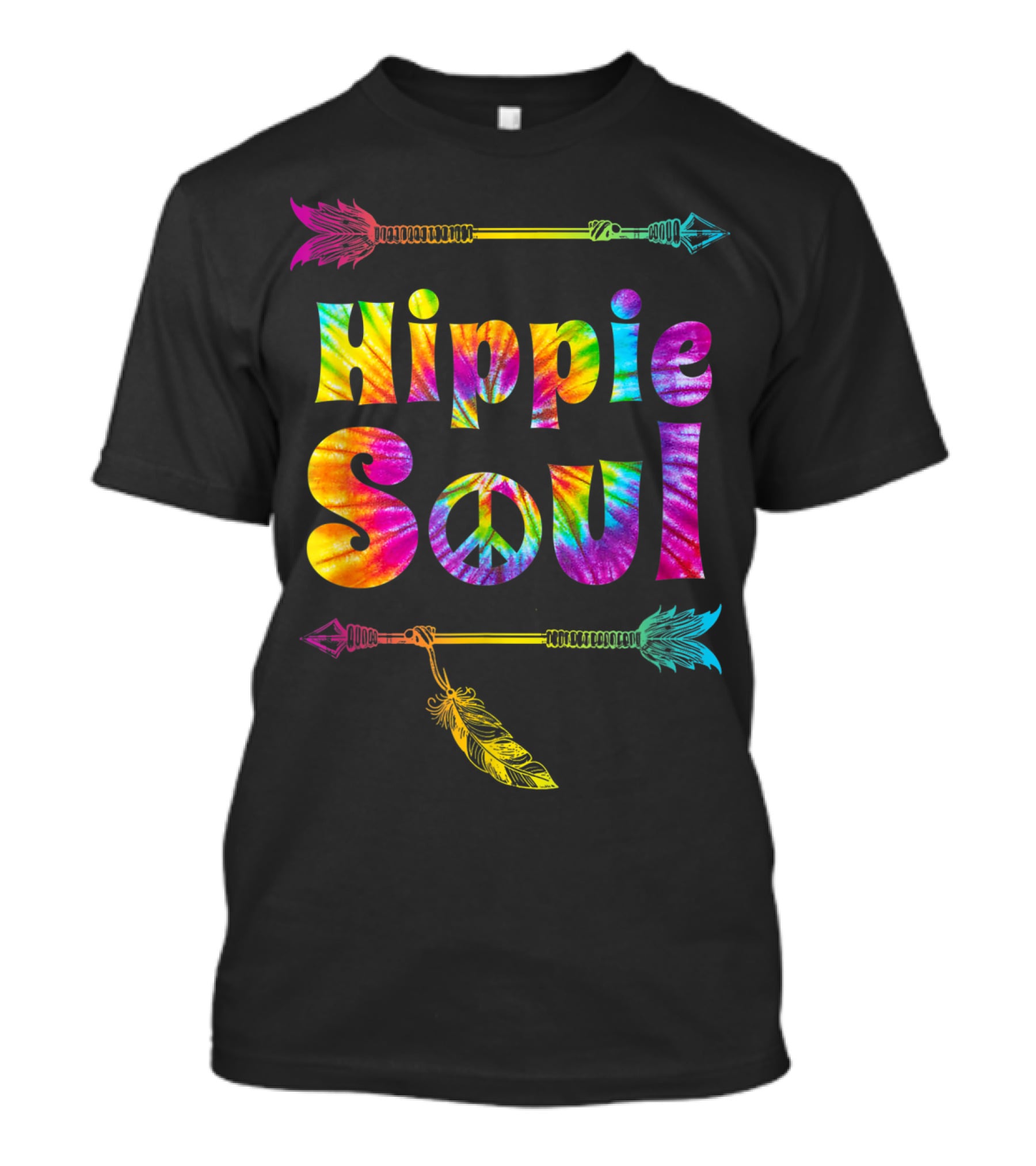 Hippie Soul Tie Dye Peace Tribal Love T-Shirt