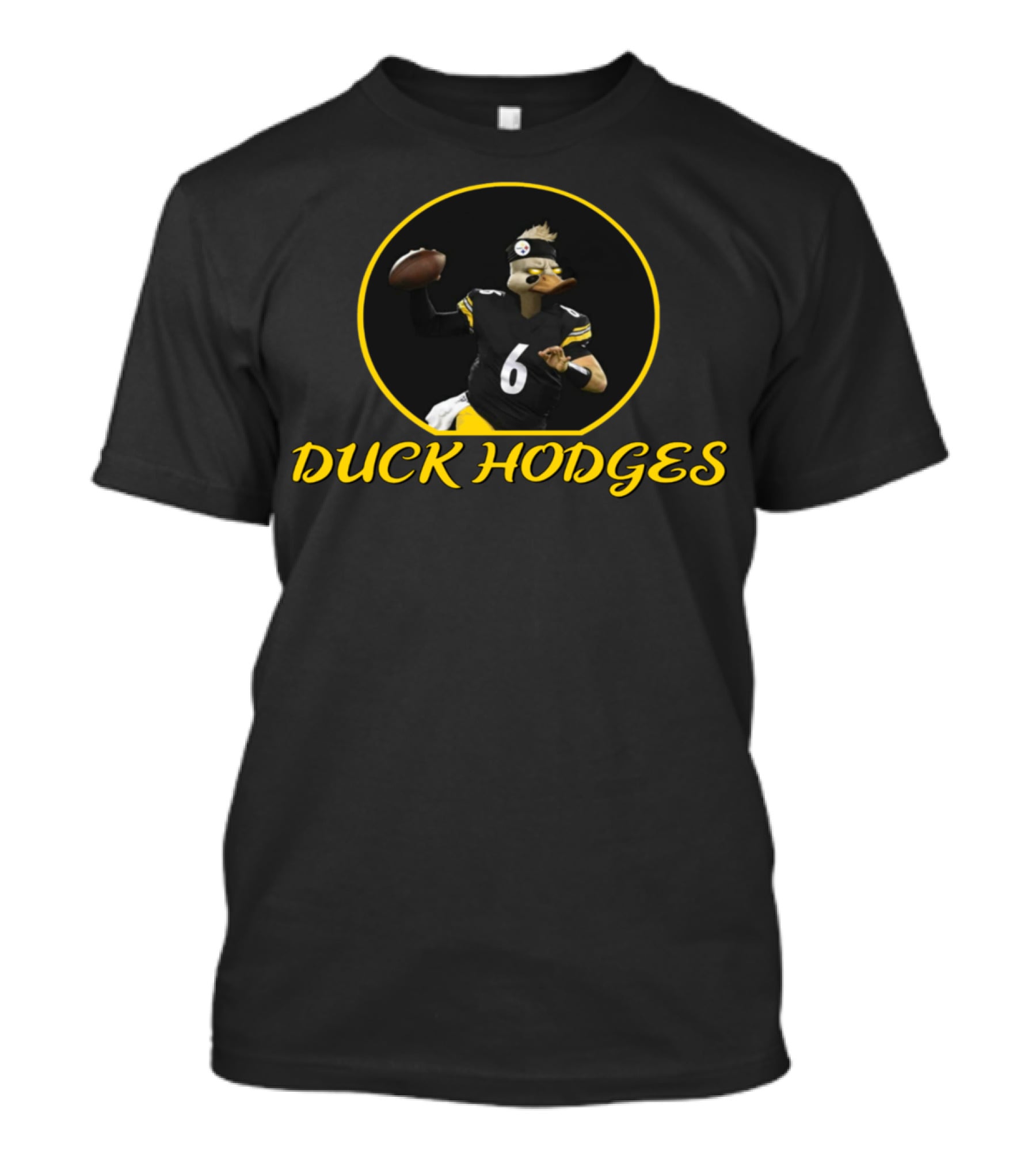 Duck Hodges Pittsburgh Football Player Number Six T-Shirt