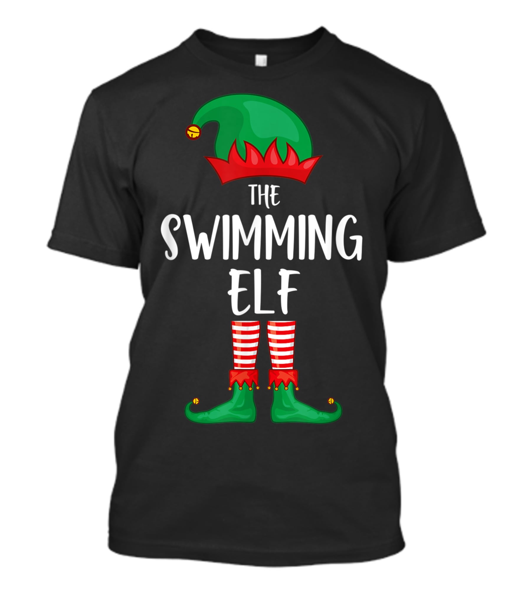 The Swimming Elf Christmas Party Festive Costume T-Shirt
