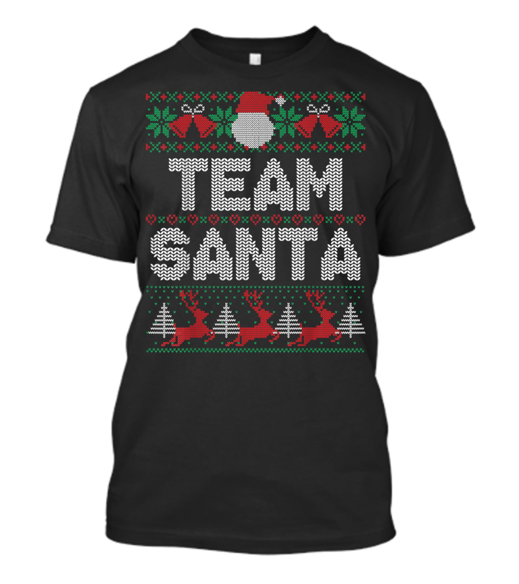 Team Santa Reindeer Christmas Family T-Shirt