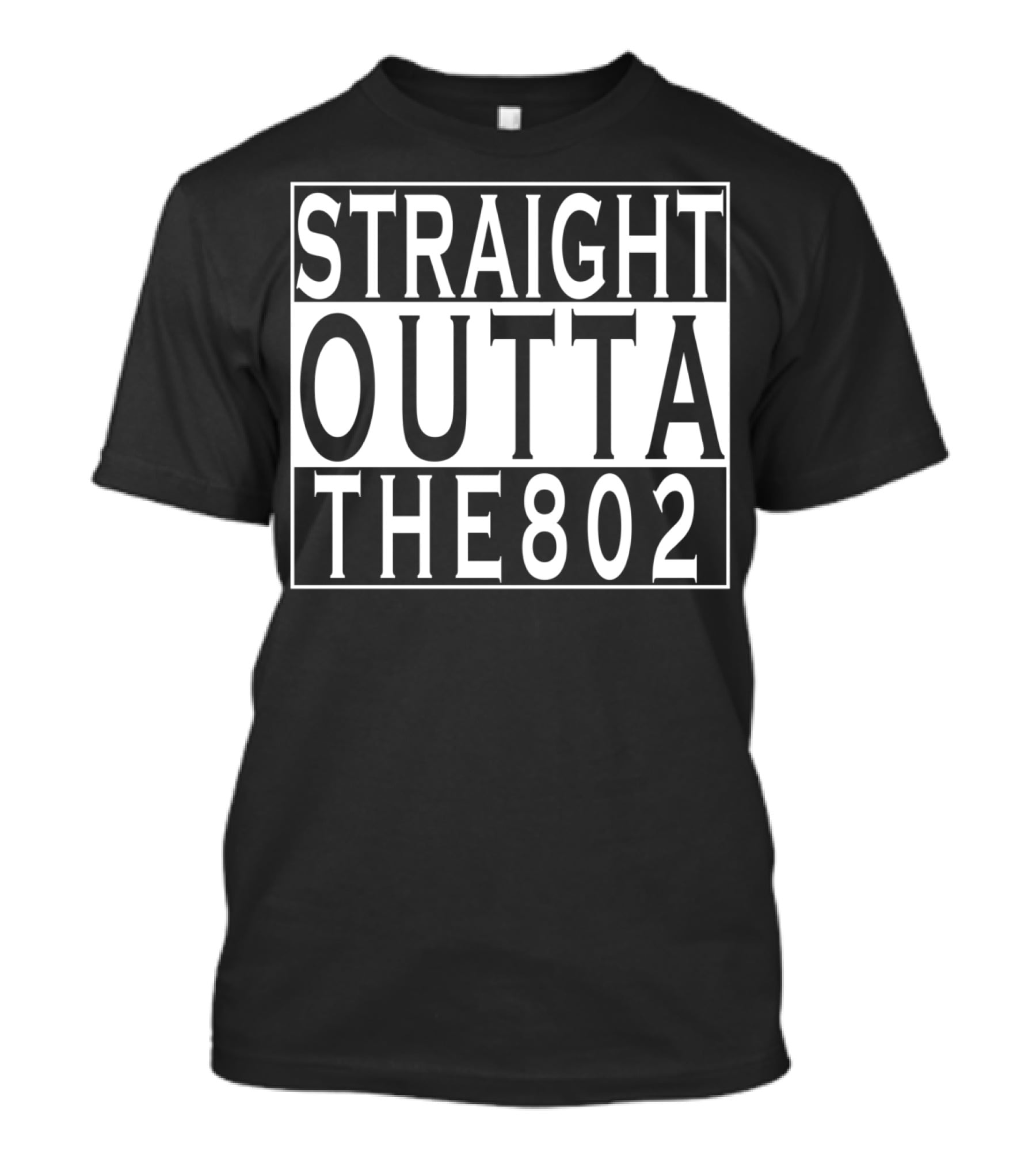 Straight Outta The 802 Vermont Green Mountain T-Shirt