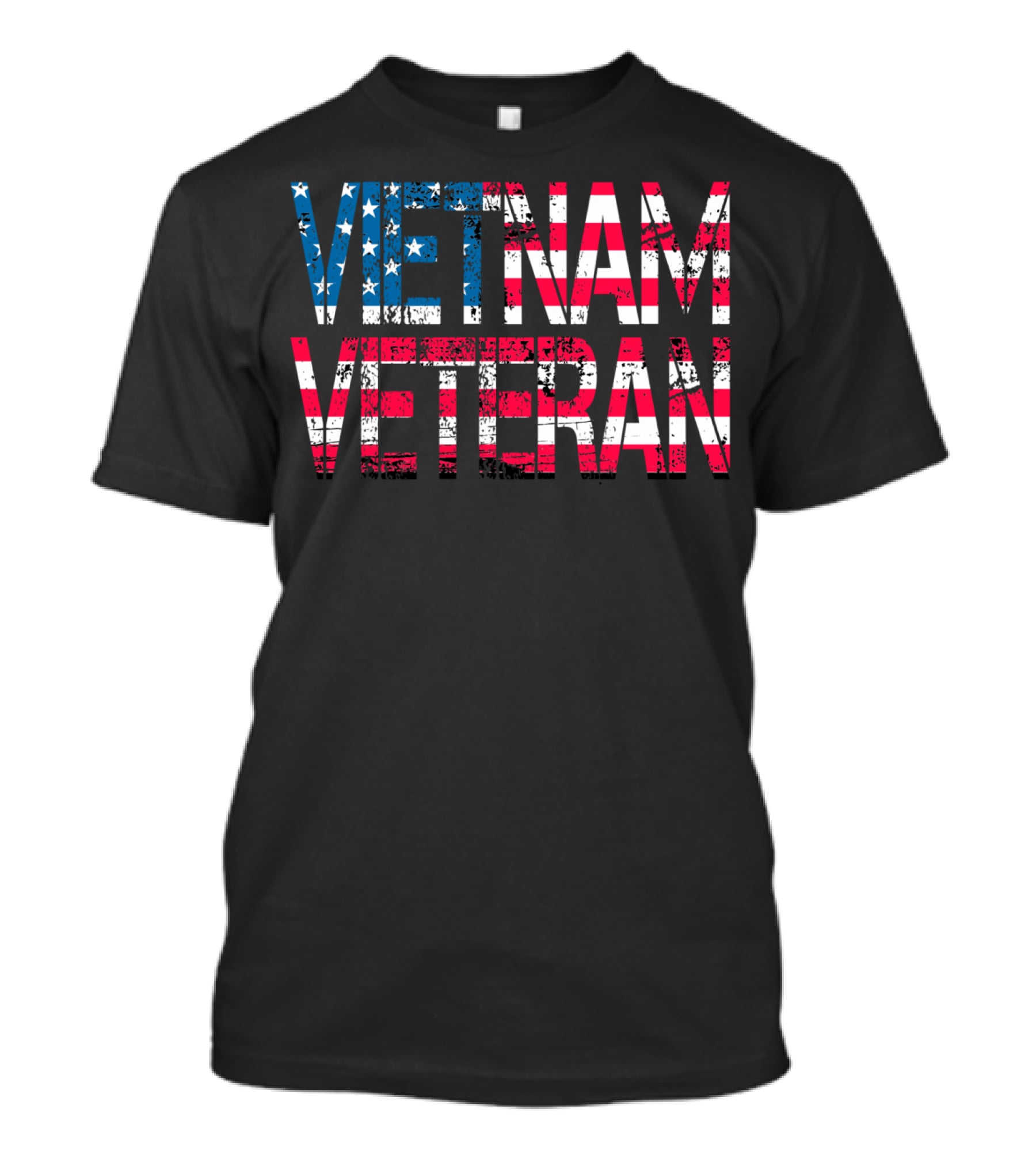 Vietnam Veteran Vintage US Flag Old Glory T-Shirt