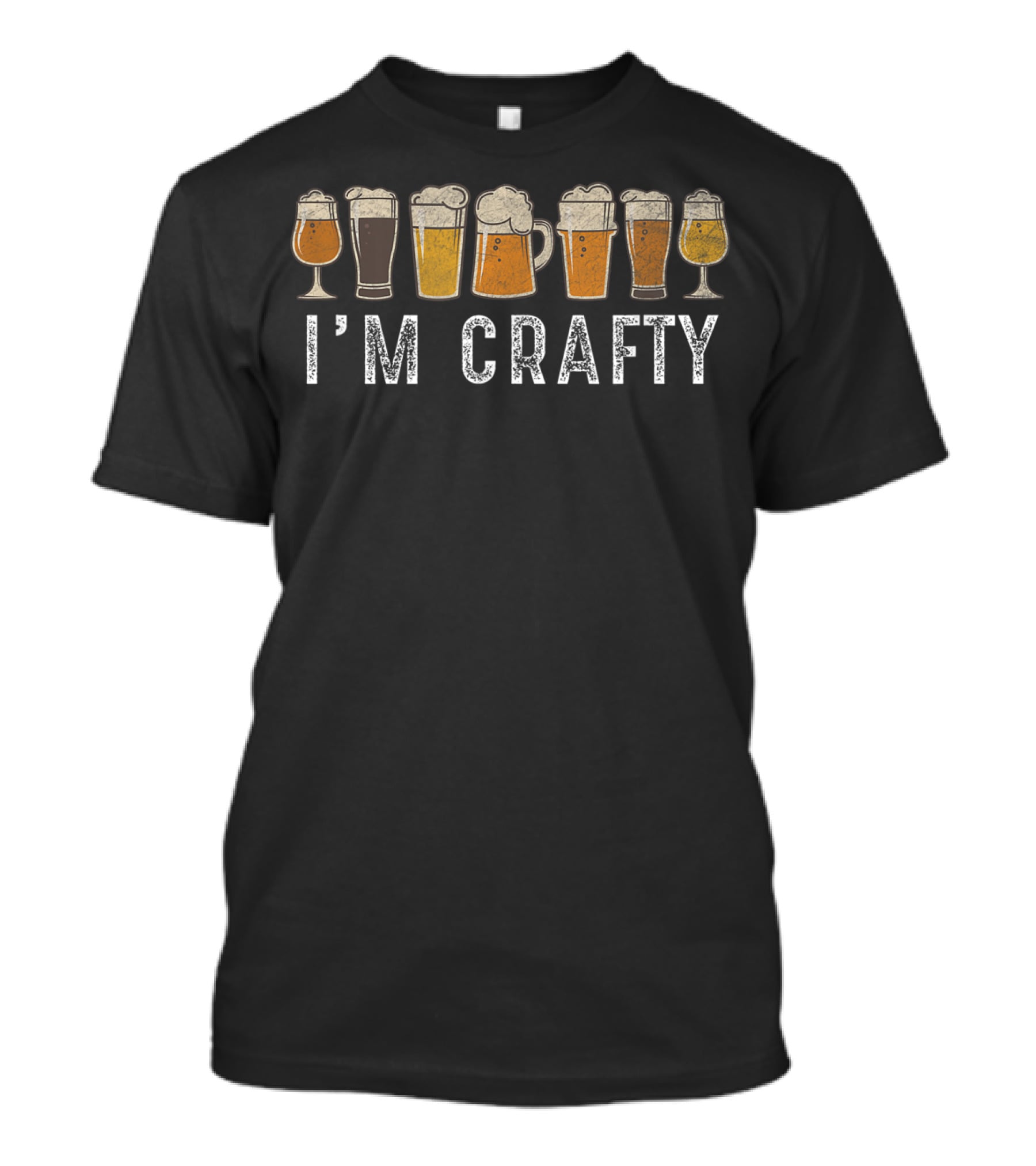 Craft Beer I'm Crafty Home Brew Beer Aesthetic T-Shirt