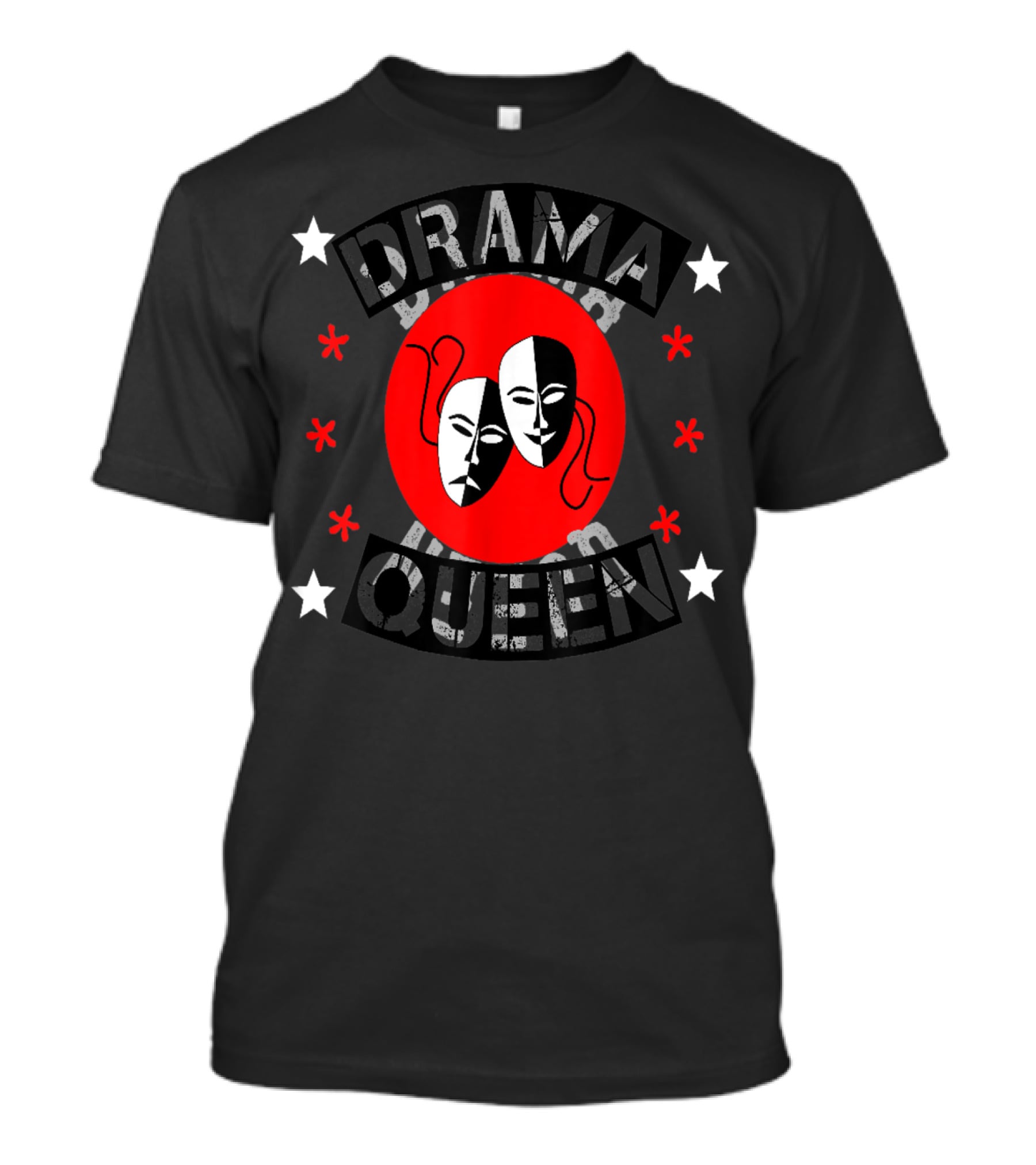 Drama Queen Theater Actor Actress Thespian Masks Stars T-Shirt
