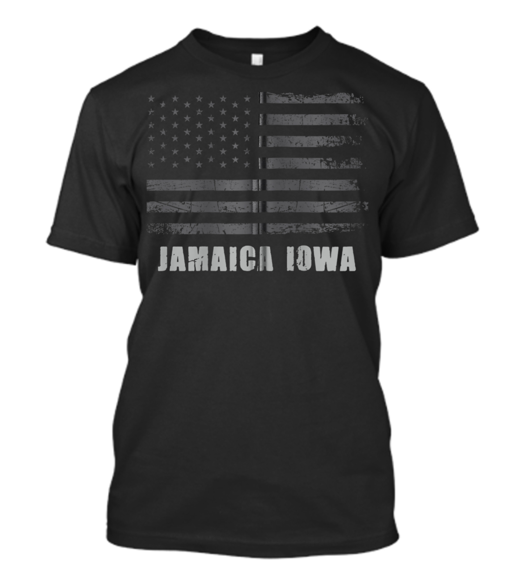 American Flag Jamaica Iowa USA Patriotic T-Shirt