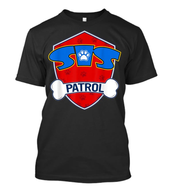 Sis Patrol Paw Shield Sister Dog T-Shirt