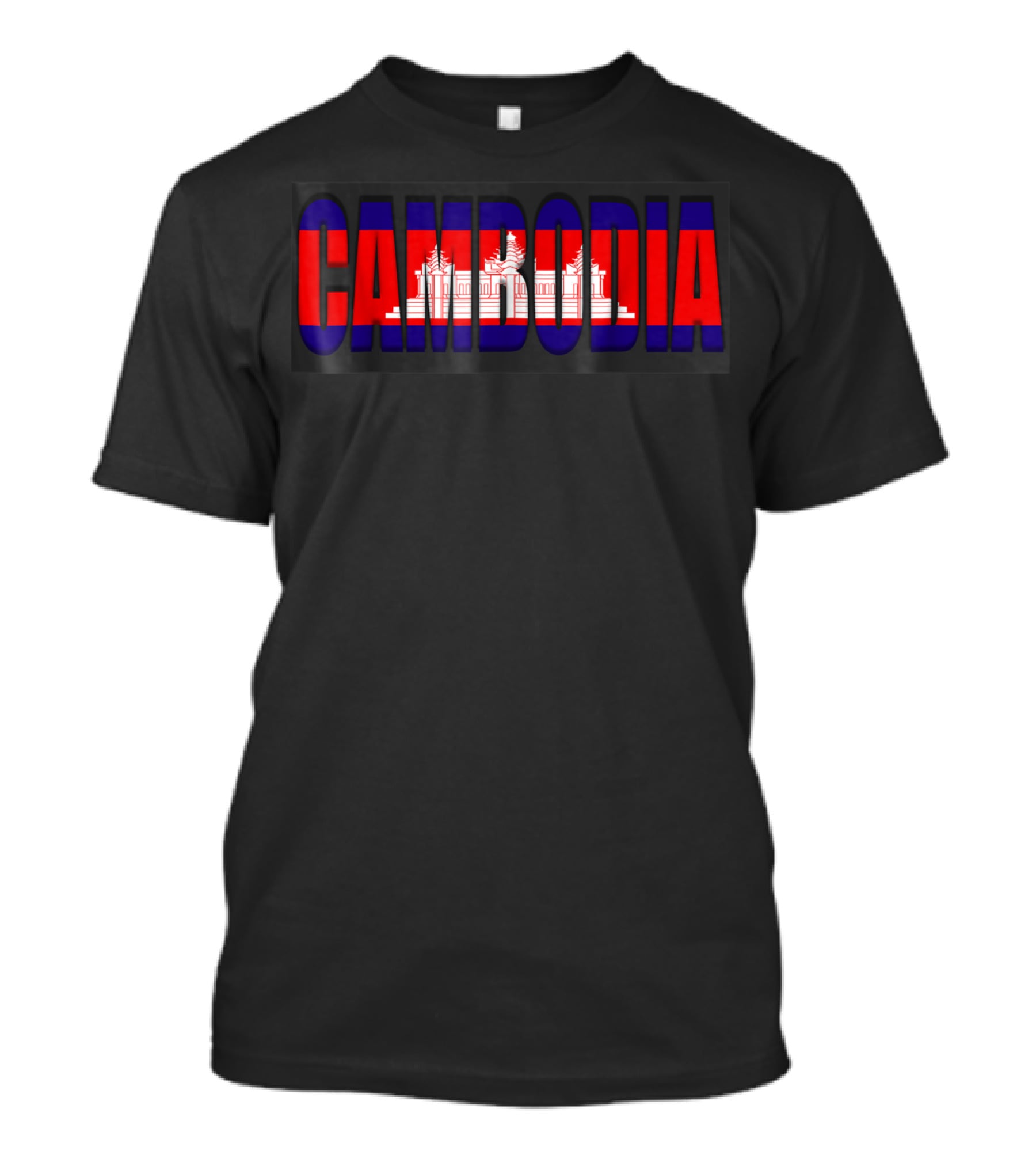 Cambodia Flag Vacation Holiday Cambodia Angkor Wat T-Shirt