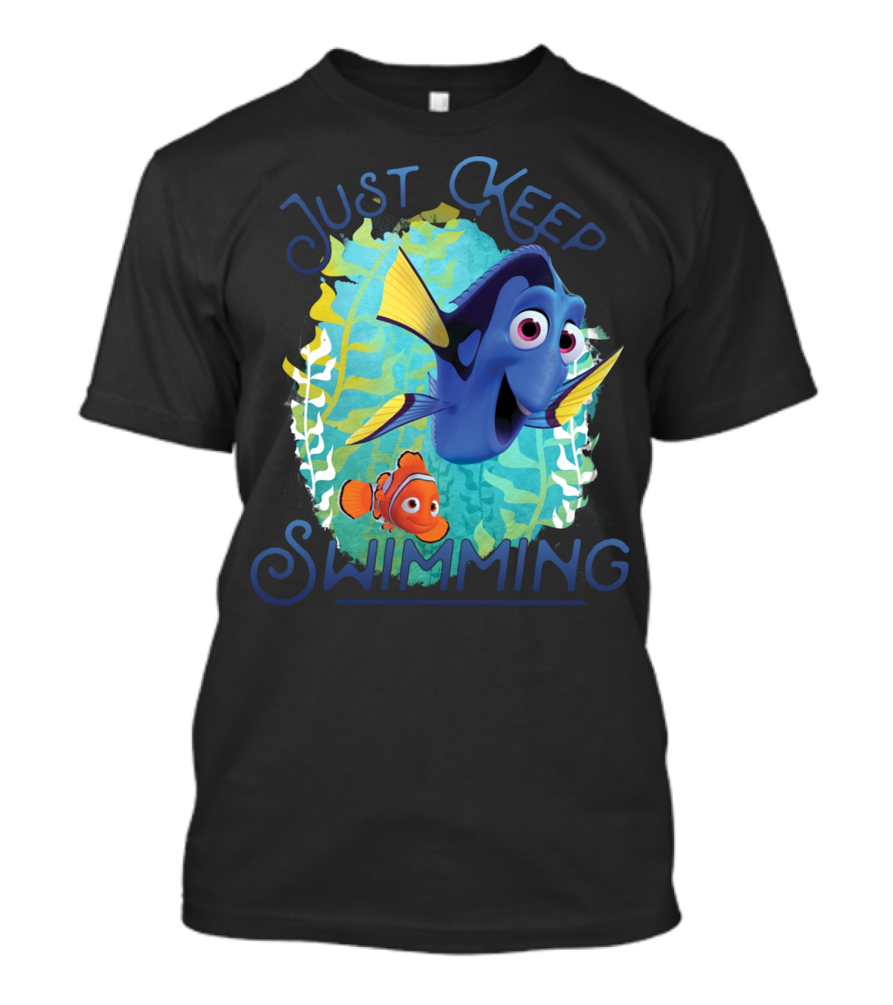 Disney Pixar Finding Dory Just Keep Swimming Dory And Nemo Ocean Adventure T-Shirt