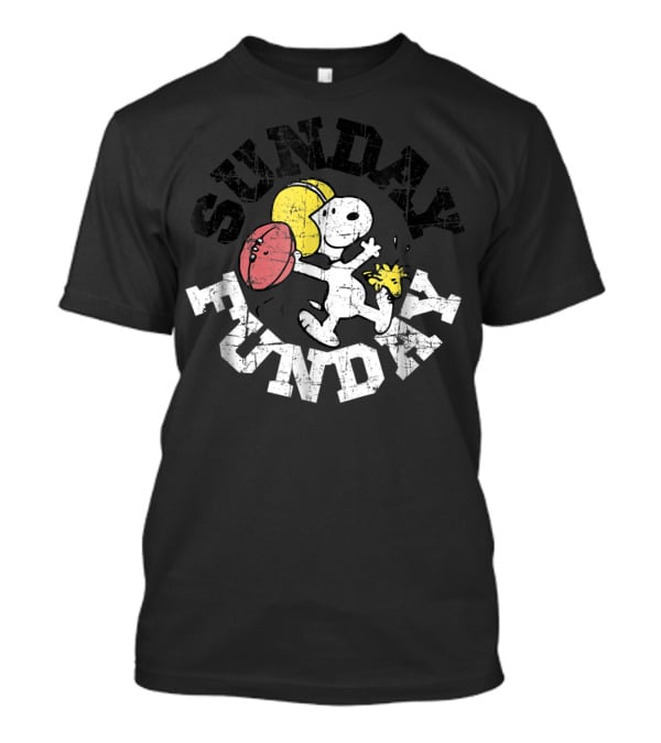 Sunday Funday Football Snoopy Peanuts T-Shirt