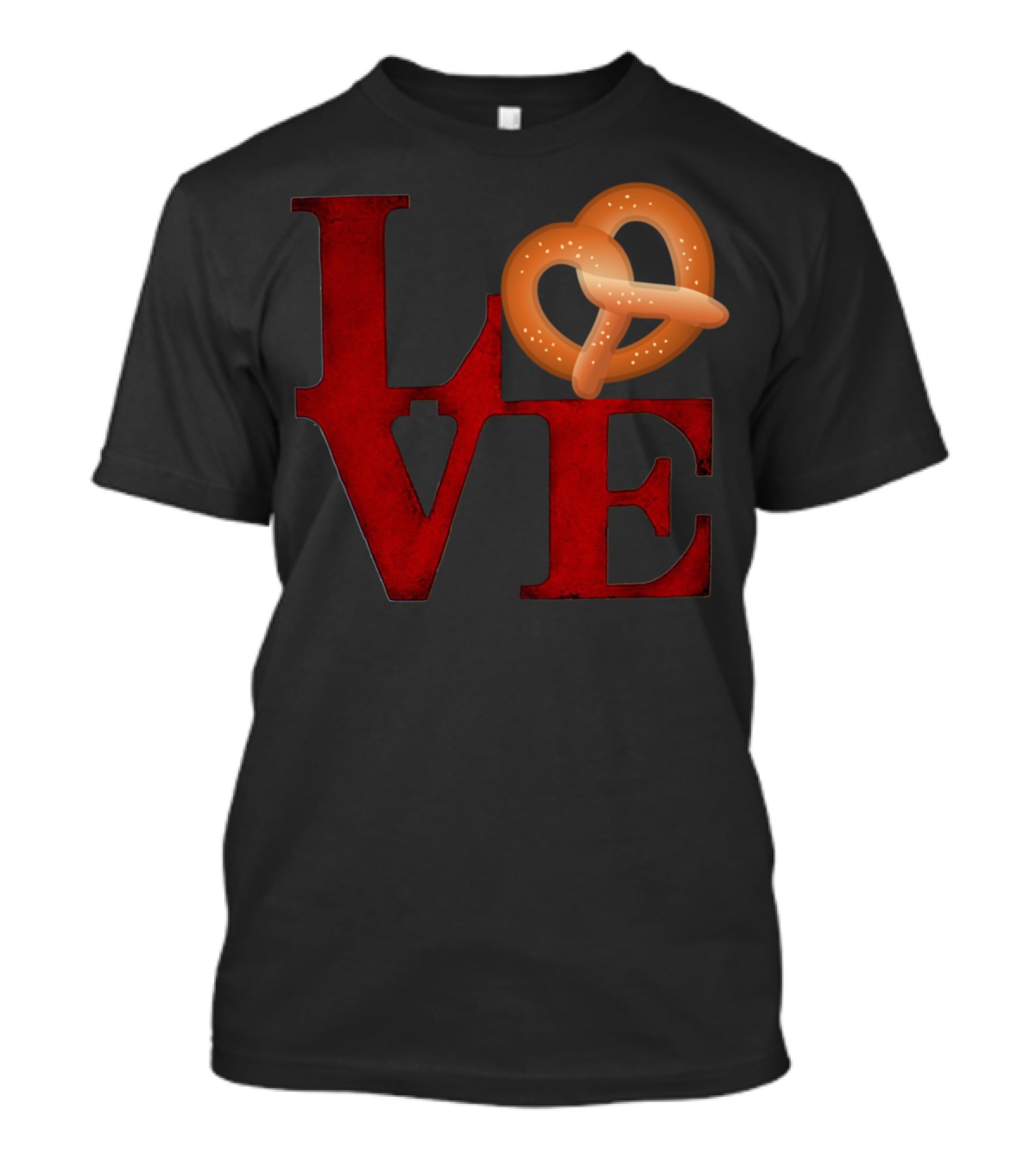 Love Pretzel Philly Emoji Nostalgic T-Shirt