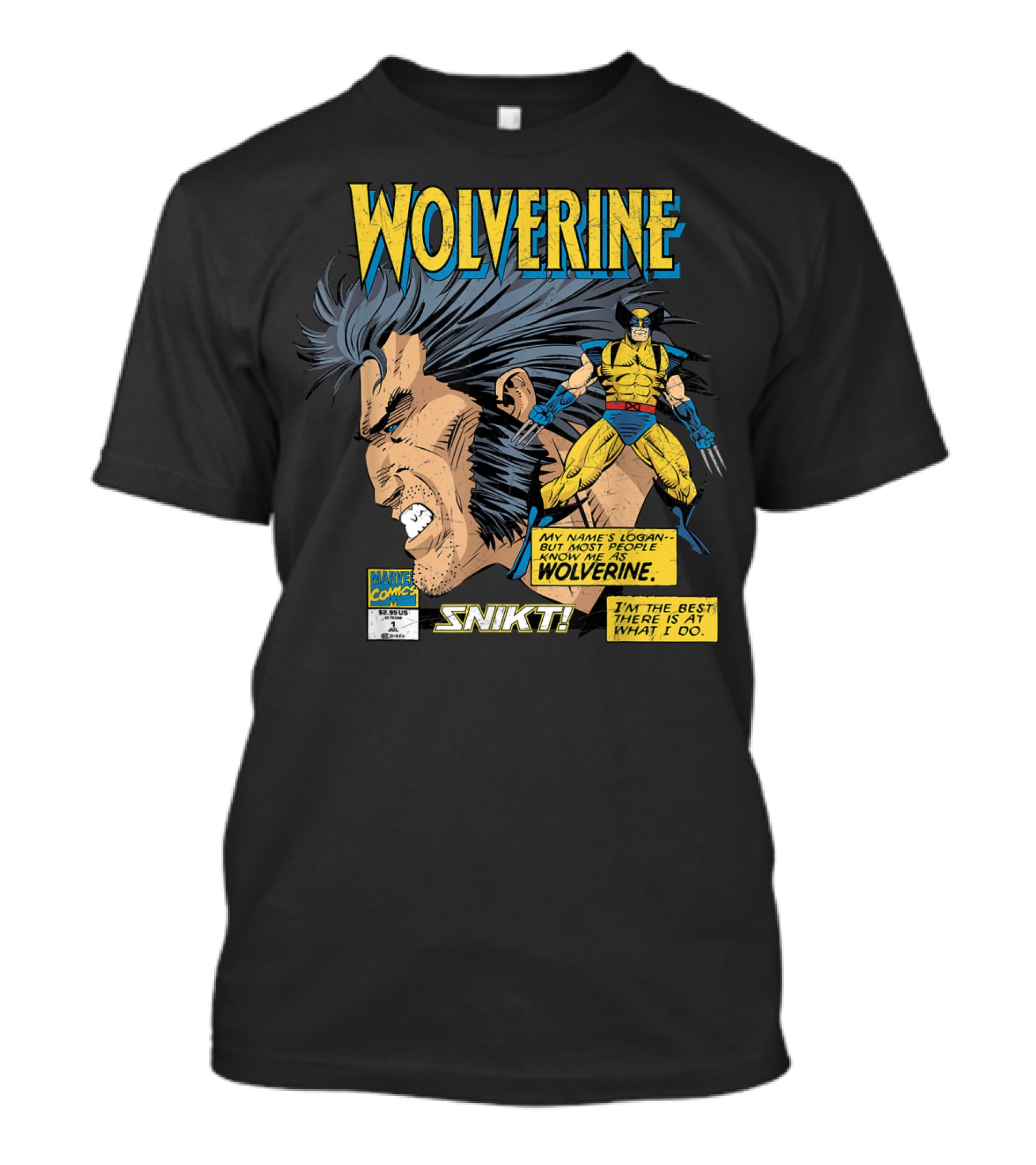 Marvel Comics Wolverine My Name Is Logan SNIKT T-Shirt
