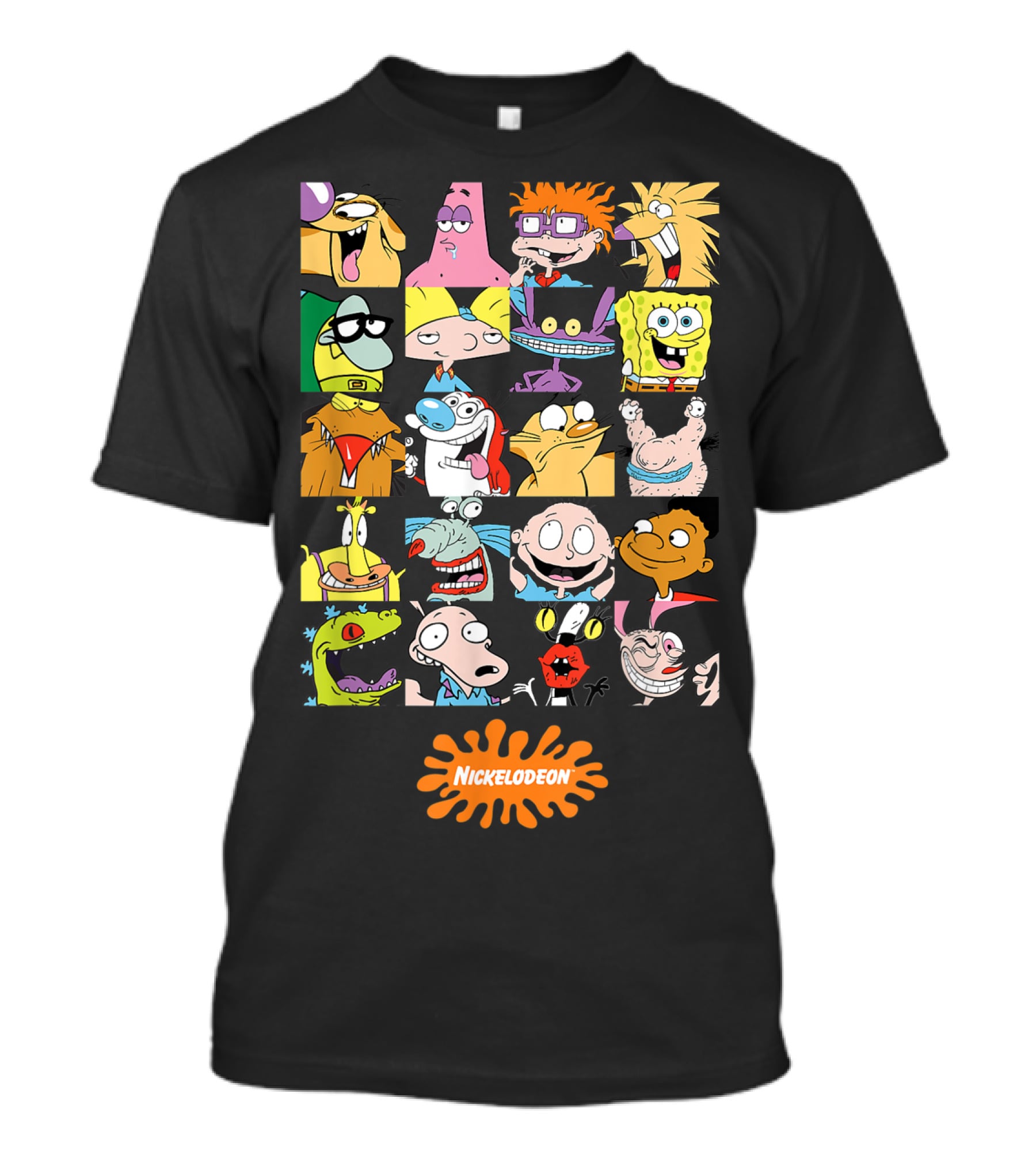 Nickelodeon Classic 90s Characters Featuring Rugrats Hey Arnold Spongebob Rocket Power And More T-Shirt
