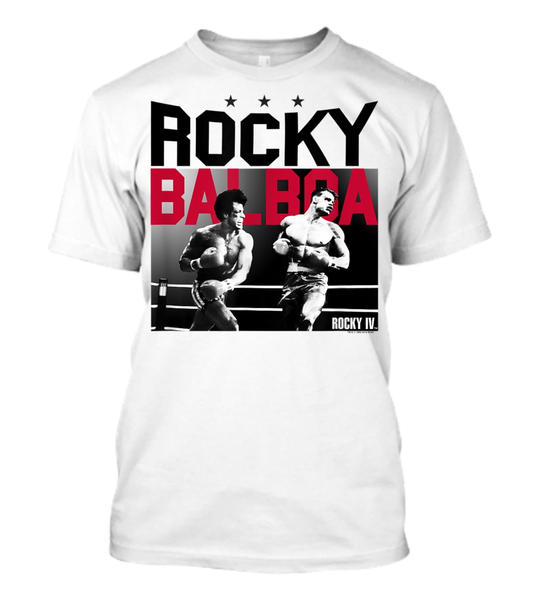 Rocky Balboa And Ivan Drago Fight Scene From Rocky IV Classic Look 30181 T-Shirt
