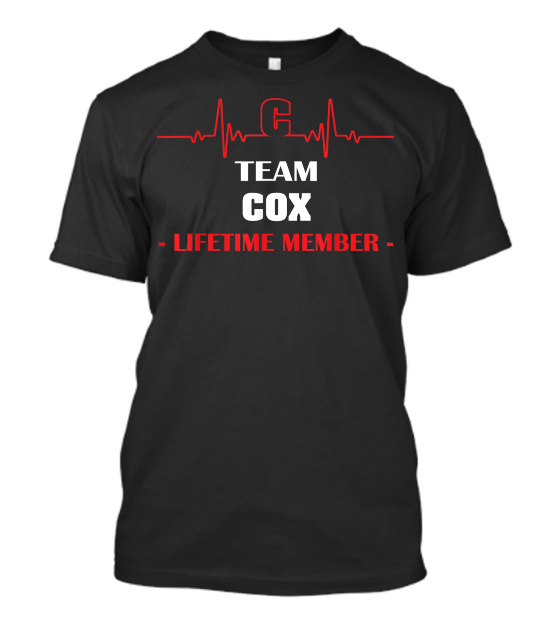 Team Cox Lifetime Member Heartbeat T-Shirt