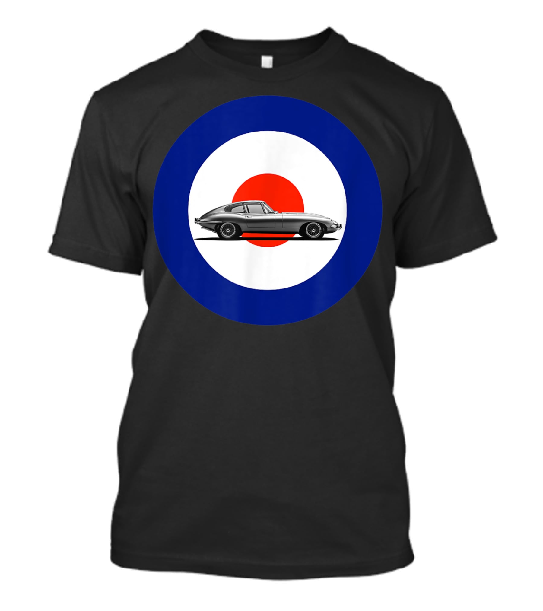 Etype Jaguar On RAF Roundel Classic Car T-Shirt
