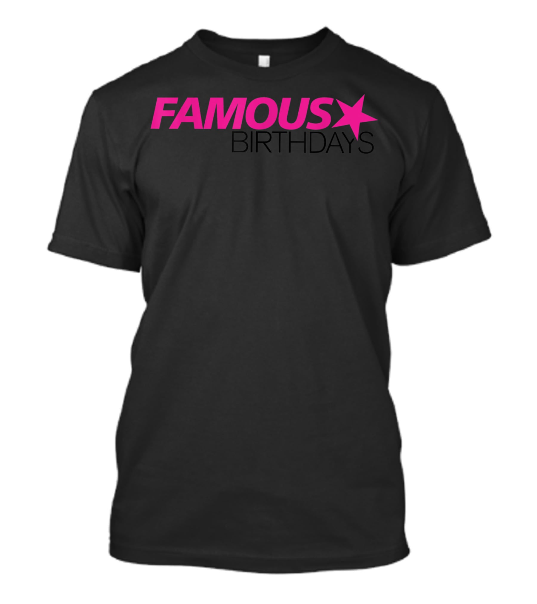 Famous Birthdays Pink Star T-Shirt