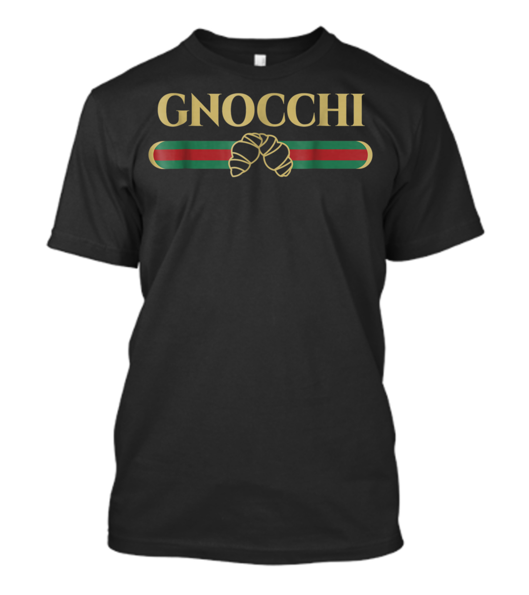 Gnocchi Classic Parody With Croissant-Inspired Fashion T-Shirt