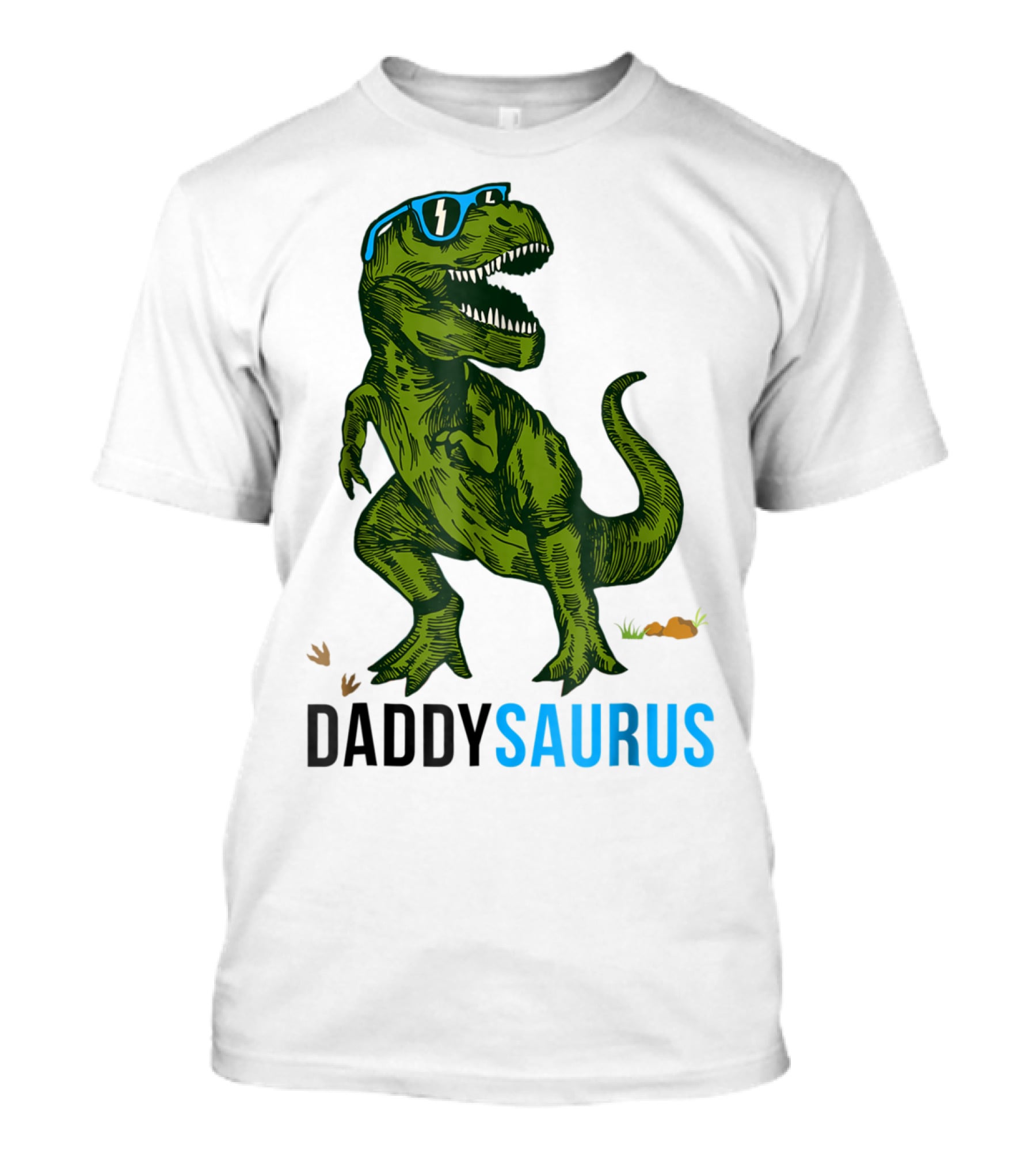 Daddysaurus Rex Dinosaur Dad Fathers Day Fun T-Shirt