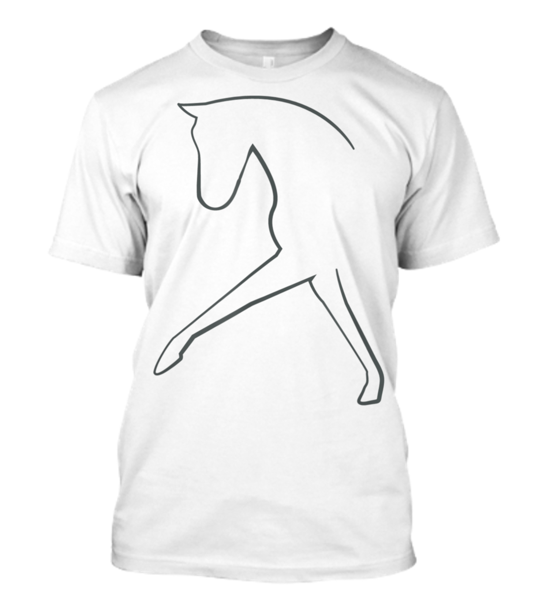 Elegant Outline Dressage Horse T-Shirt