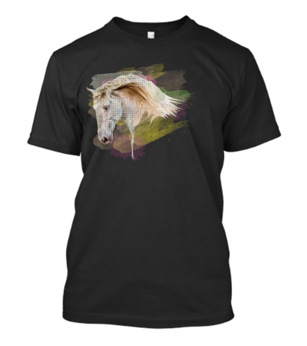 Dream Mysterious Horse Watercolor Head T-Shirt