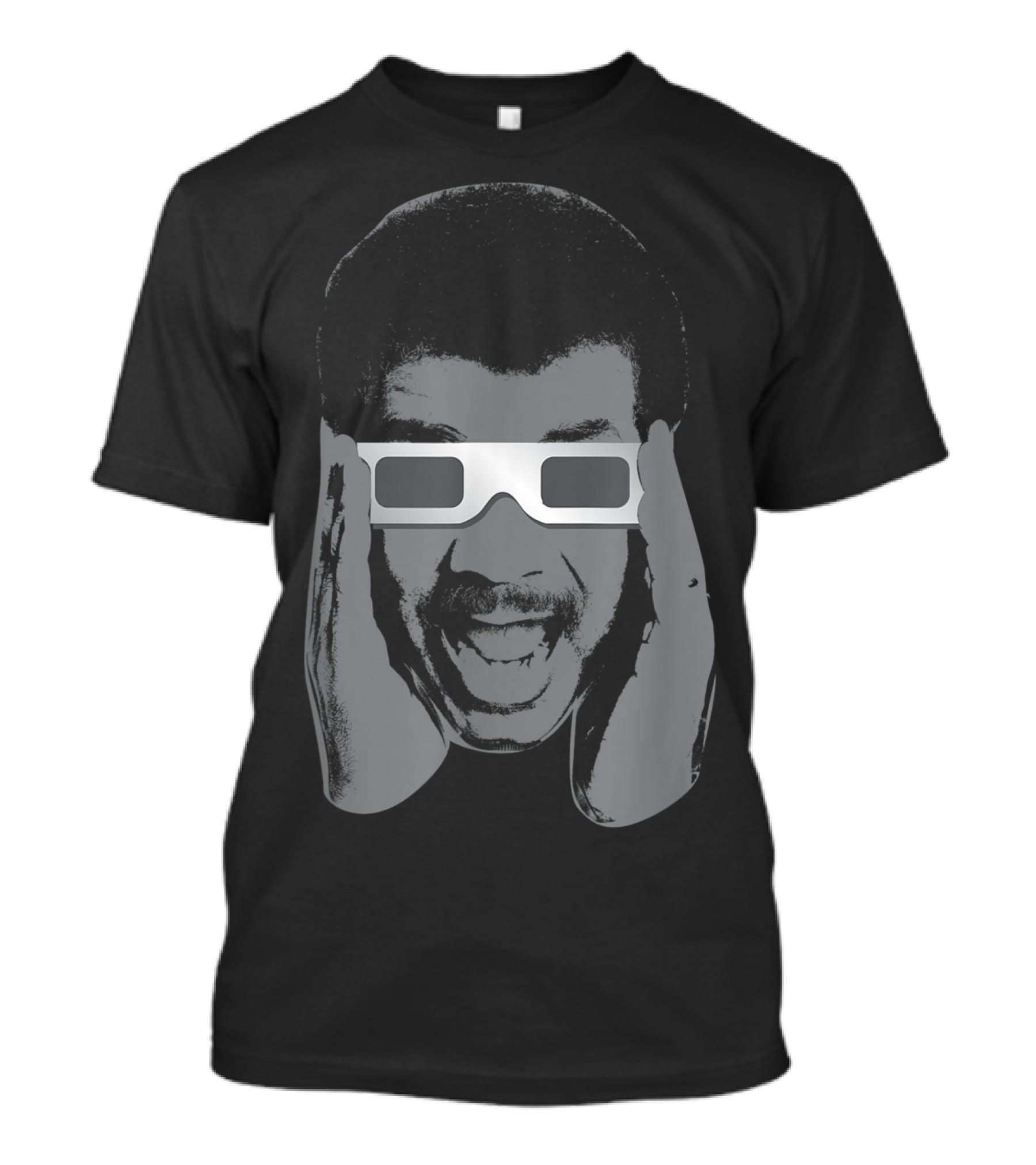 Neil Degrasse Tyson Eclipse Glasses Enthusiast Iconic Expression T-Shirt