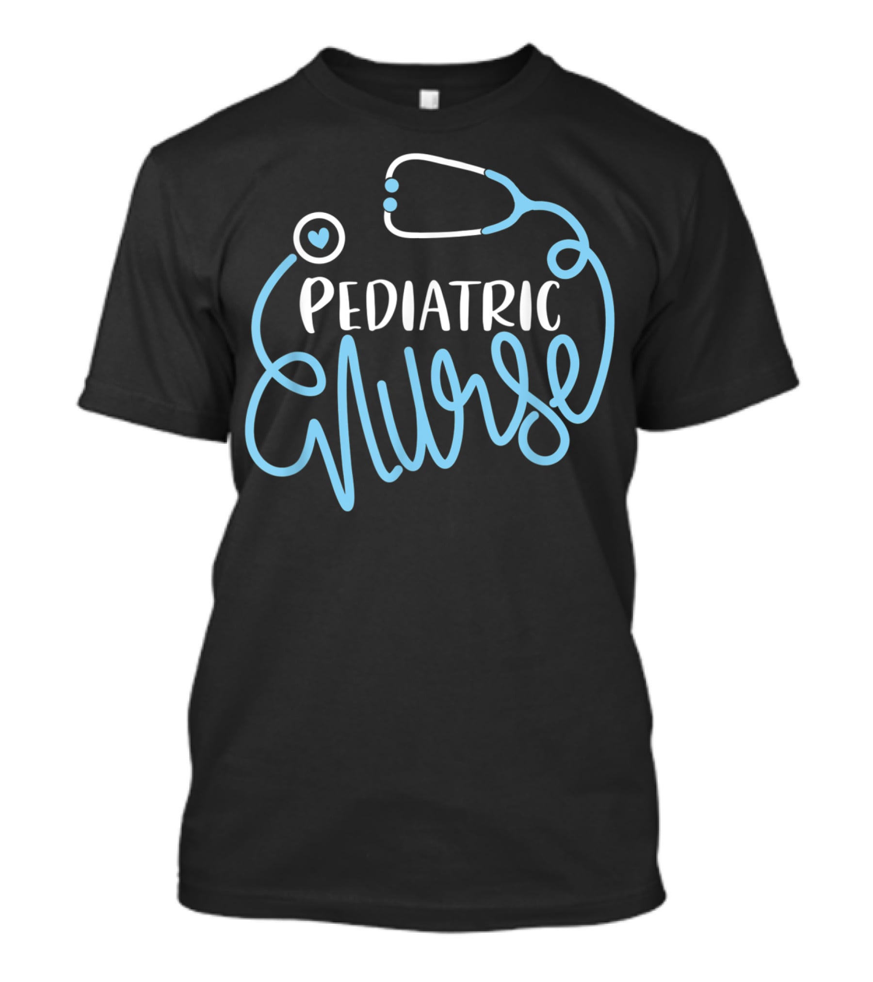 Pediatric Nurse Stethoscope Heart Design Pediatrician T-Shirt
