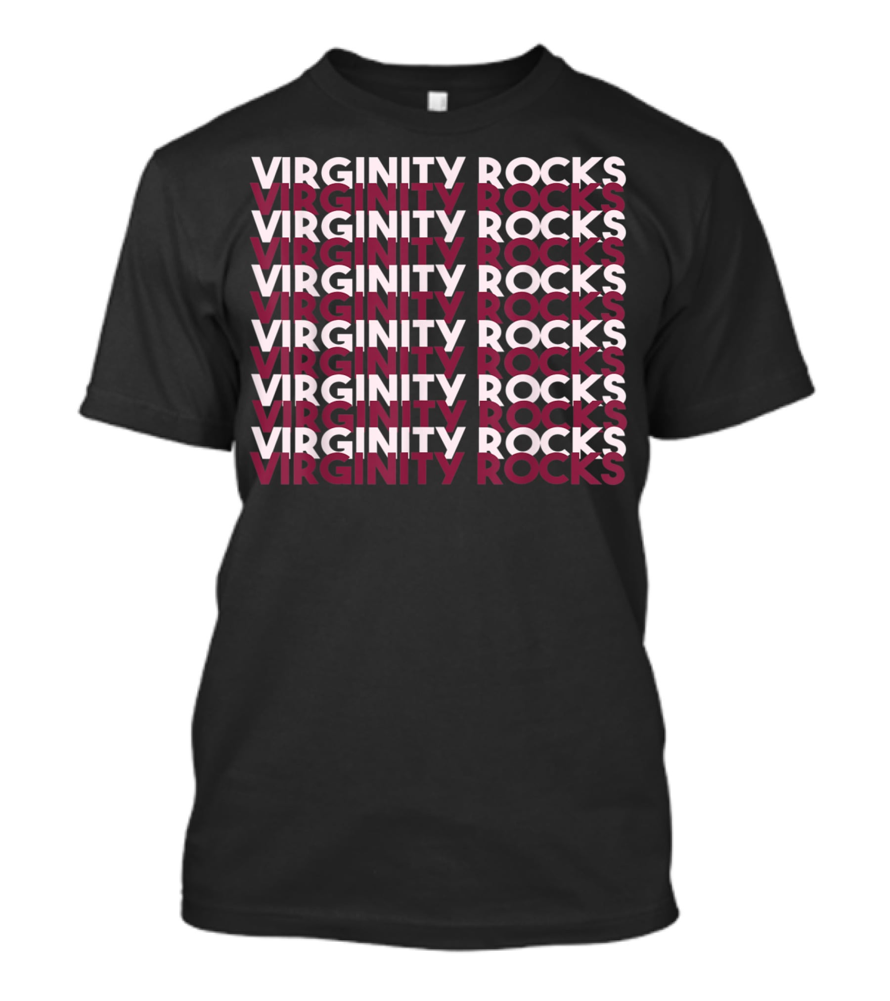 Virginity Rocks Grey Black Pink Danny Duncan T-Shirt