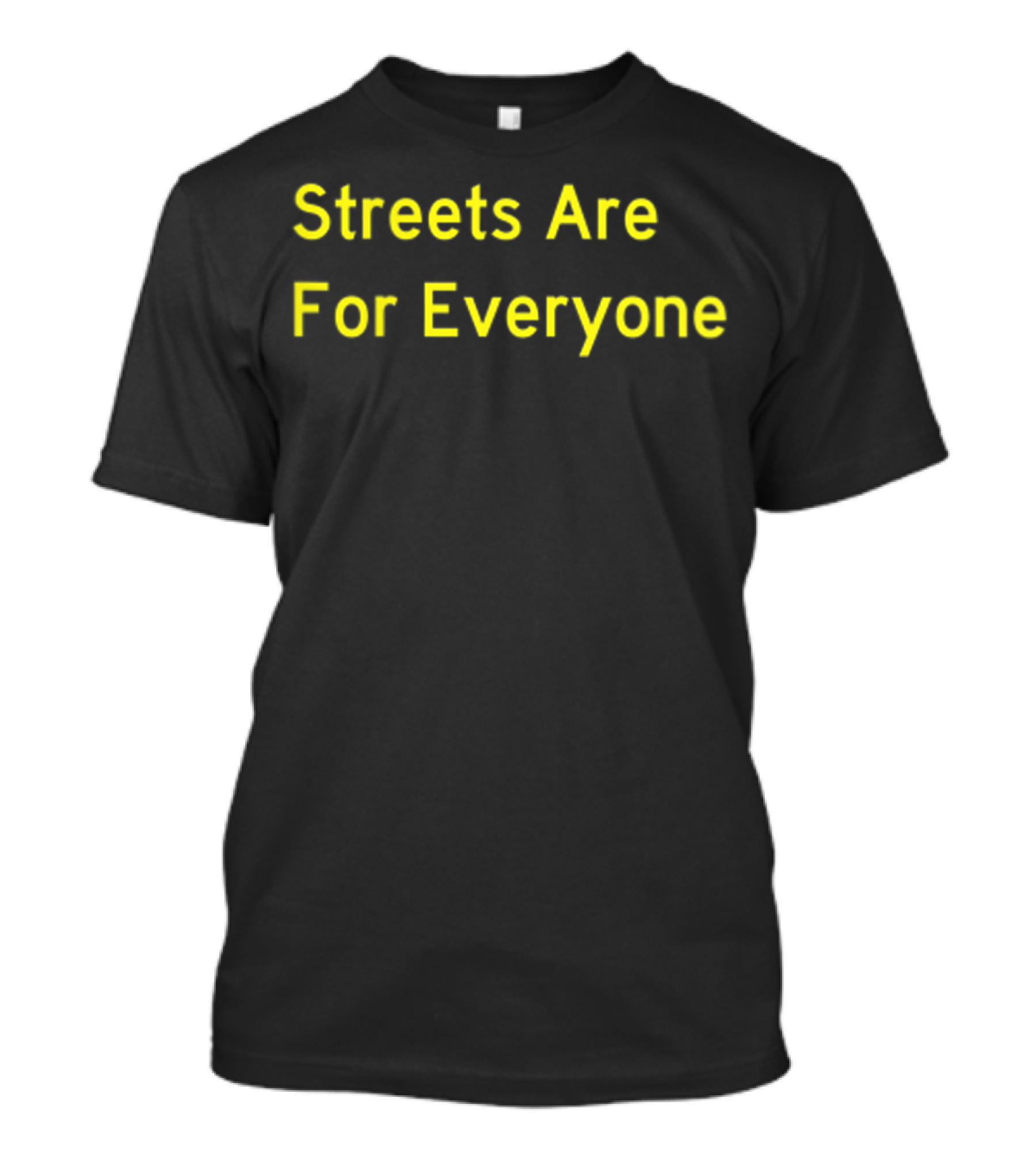 Streets Are For Everyone Yellow Bike Project Jeff Knopp T-Shirt